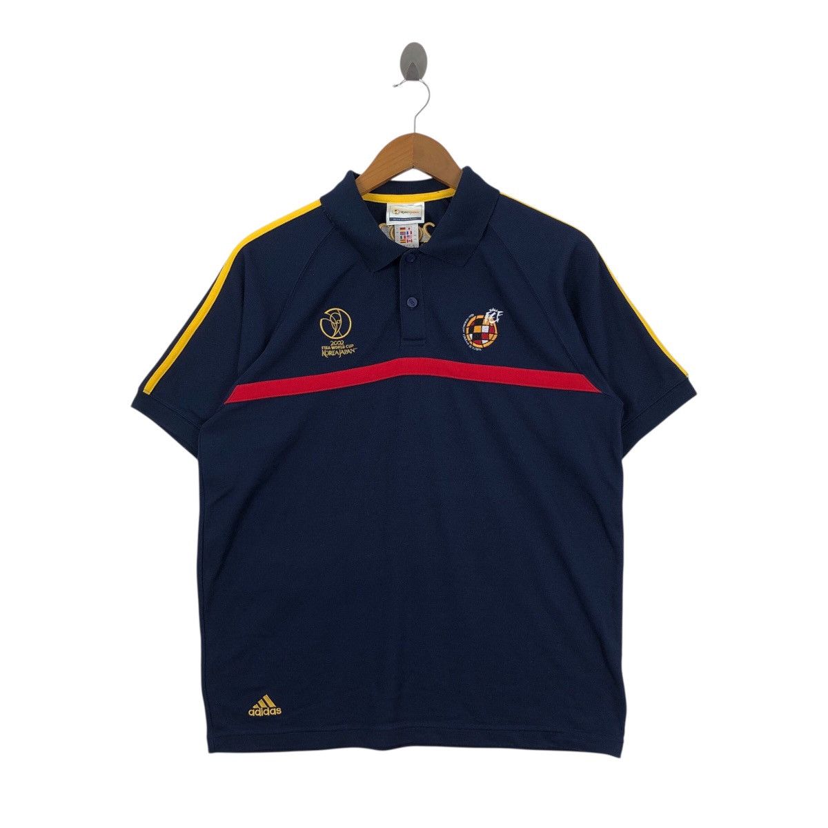 Adidas ADIDAS 2002 Fifa World Cup Polos Shirt Size US S / EU 44-46 / 1 - 1 Thumbnail