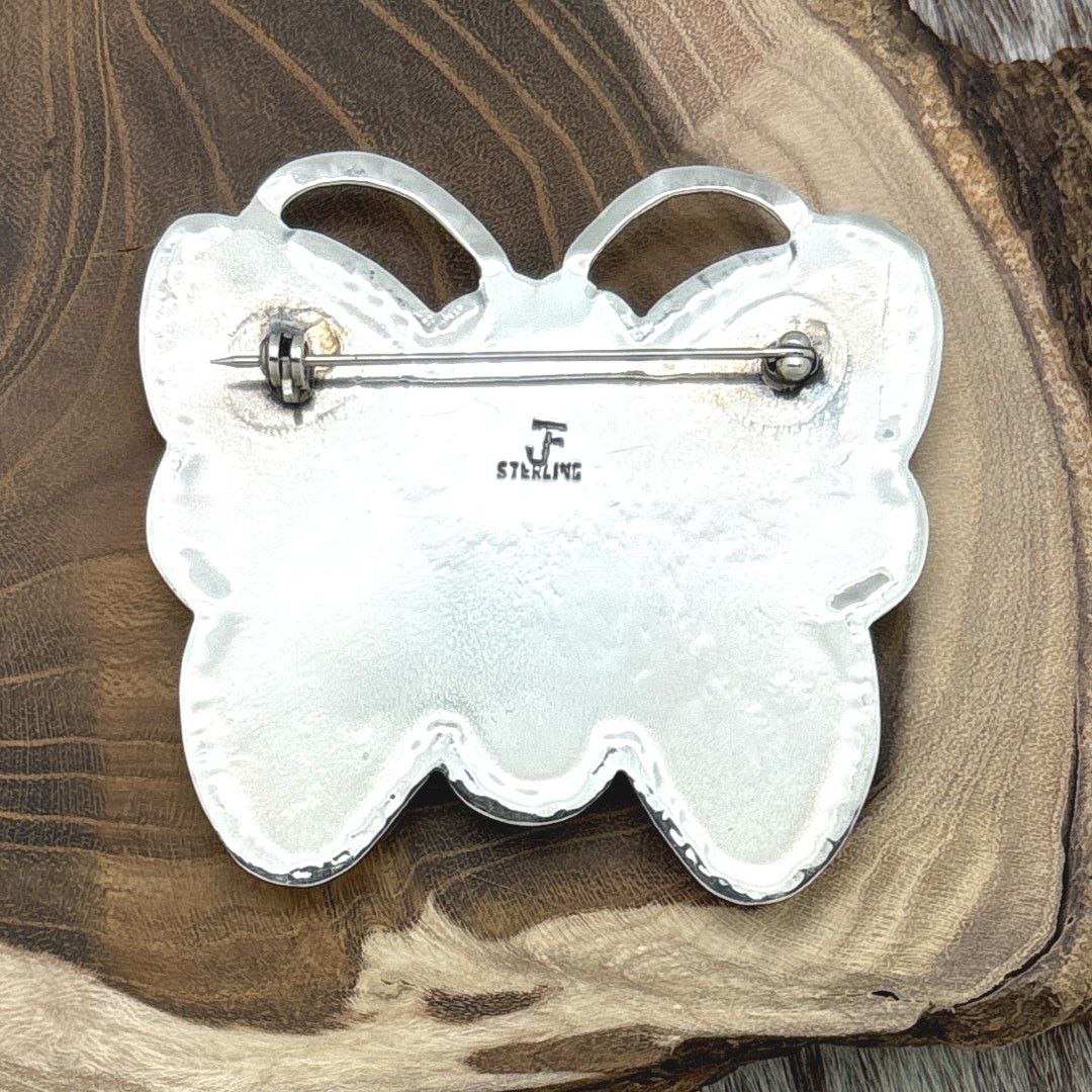 Other FEDERICO JIMENEZ Sterling Jet & Multi-Stone Butterfly Pin Size ONE SIZE - 2 Thumbnail
