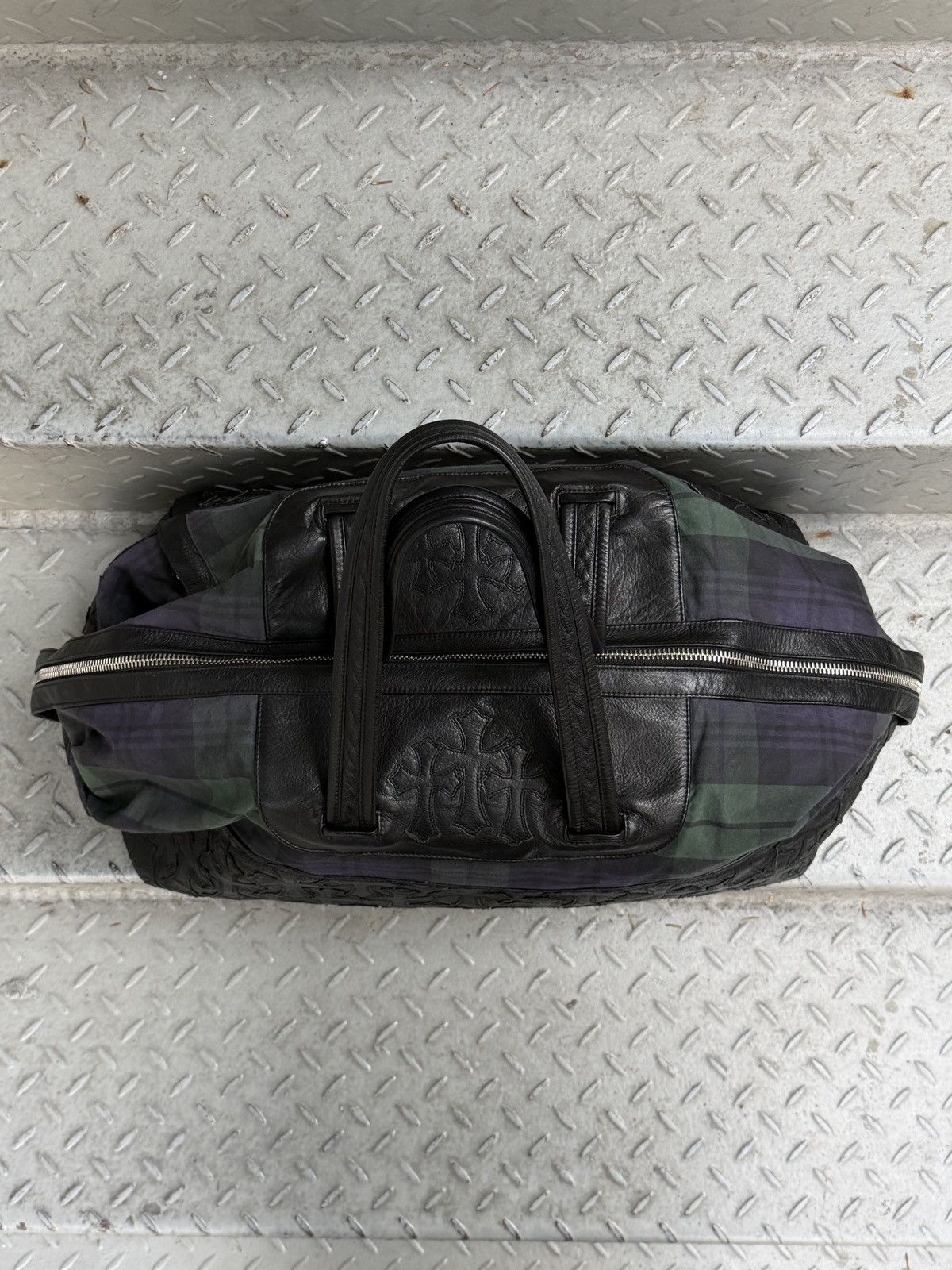 Chrome Hearts Chrome Hearts Nylon & Leather Cross Patch Duffel Bag Size ONE SIZE - 3 Thumbnail