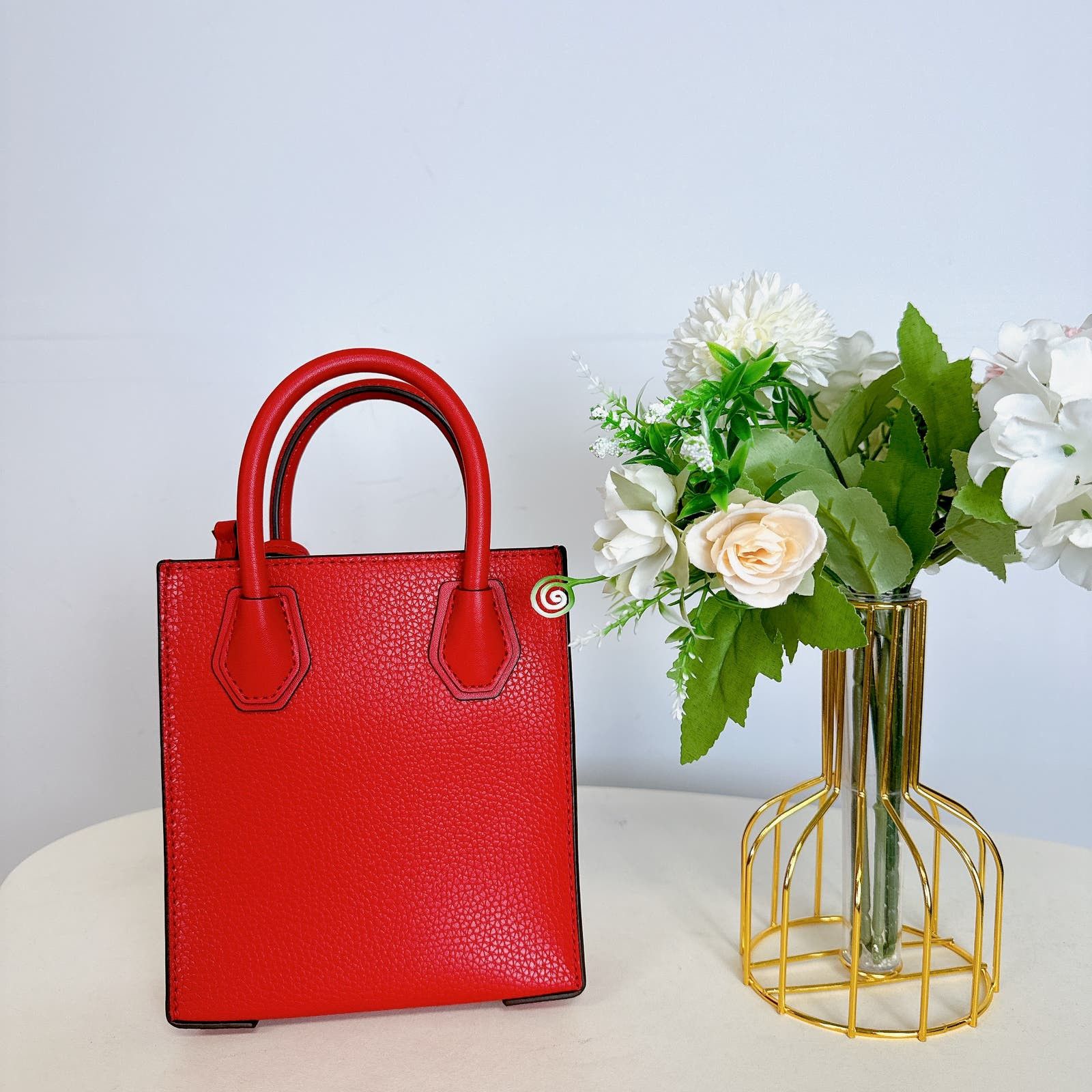 Michael Kors 35S1GM9T0L Mercer Extra Small IN BRIGHT RED