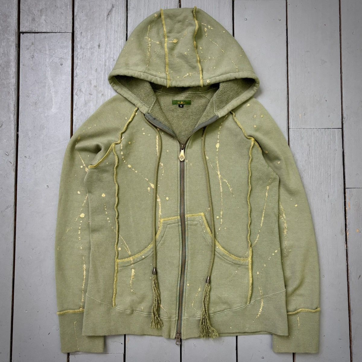 Obelisk “Pirates” Golden Paint Splatter Zip Up Size US M / EU 48-50 / 2 - 1 Thumbnail