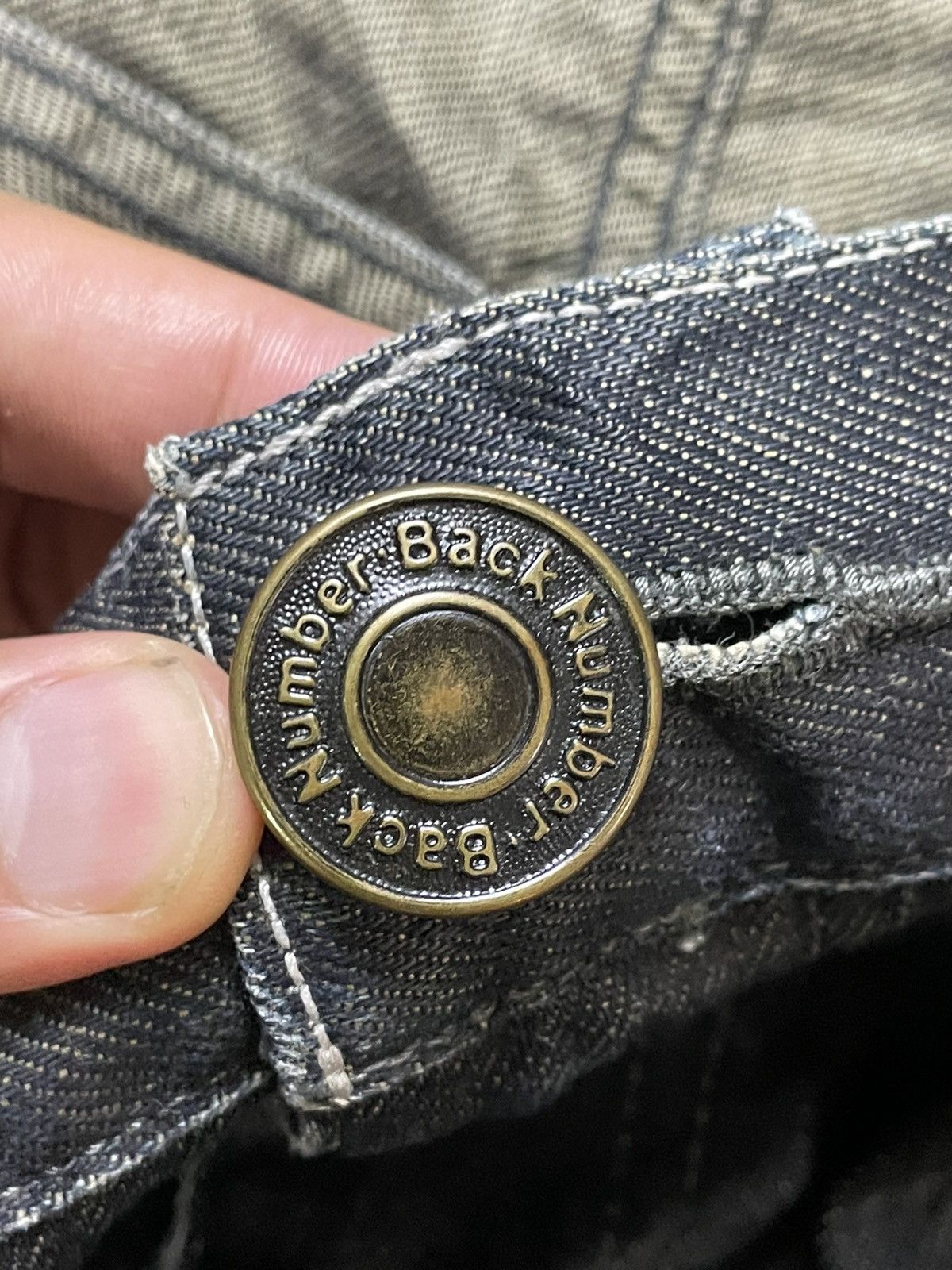 Japanese Brand × Vintage Back Number Distressed Denim Ripped Jeans (117) Size US 35 - 7 Thumbnail