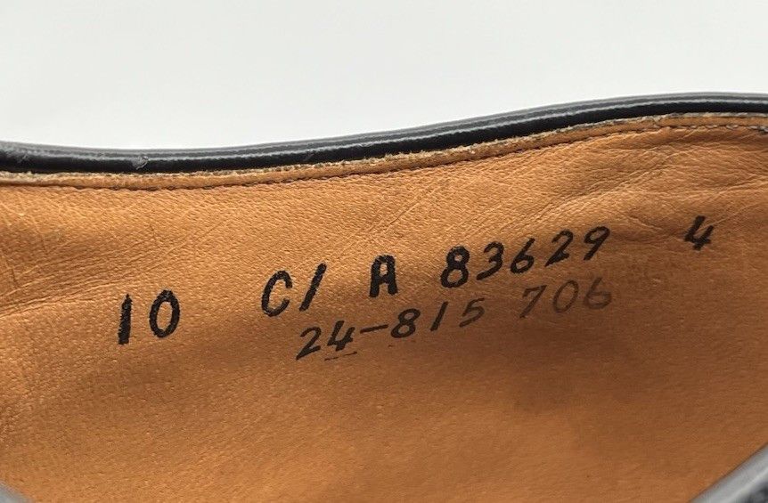Johnston & Murphy Vtg Johnston & Murphy Aristocraft Black Shell Cordovan 10C Size US 10 / EU 43 - 9 Thumbnail