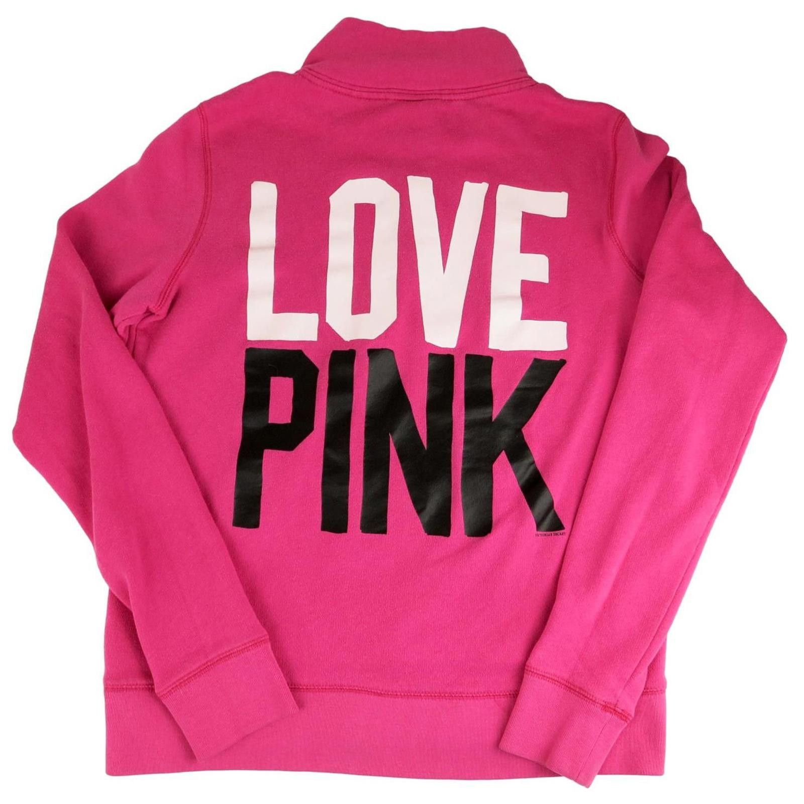 Other Victoria's Secret Pink Half-Zip Pullover Sweatshirt Sz Small Size S / US 4 / IT 40 - 5 Thumbnail