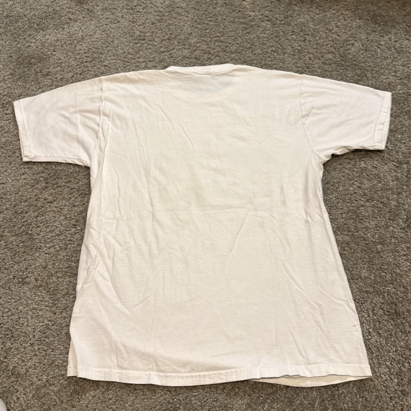 Vintage VINTAGE New York City NYC 2001 GOD Bless America 9/11 White T-Shirt Large Mens Size US L / EU 52-54 / 3 - 6 Thumbnail