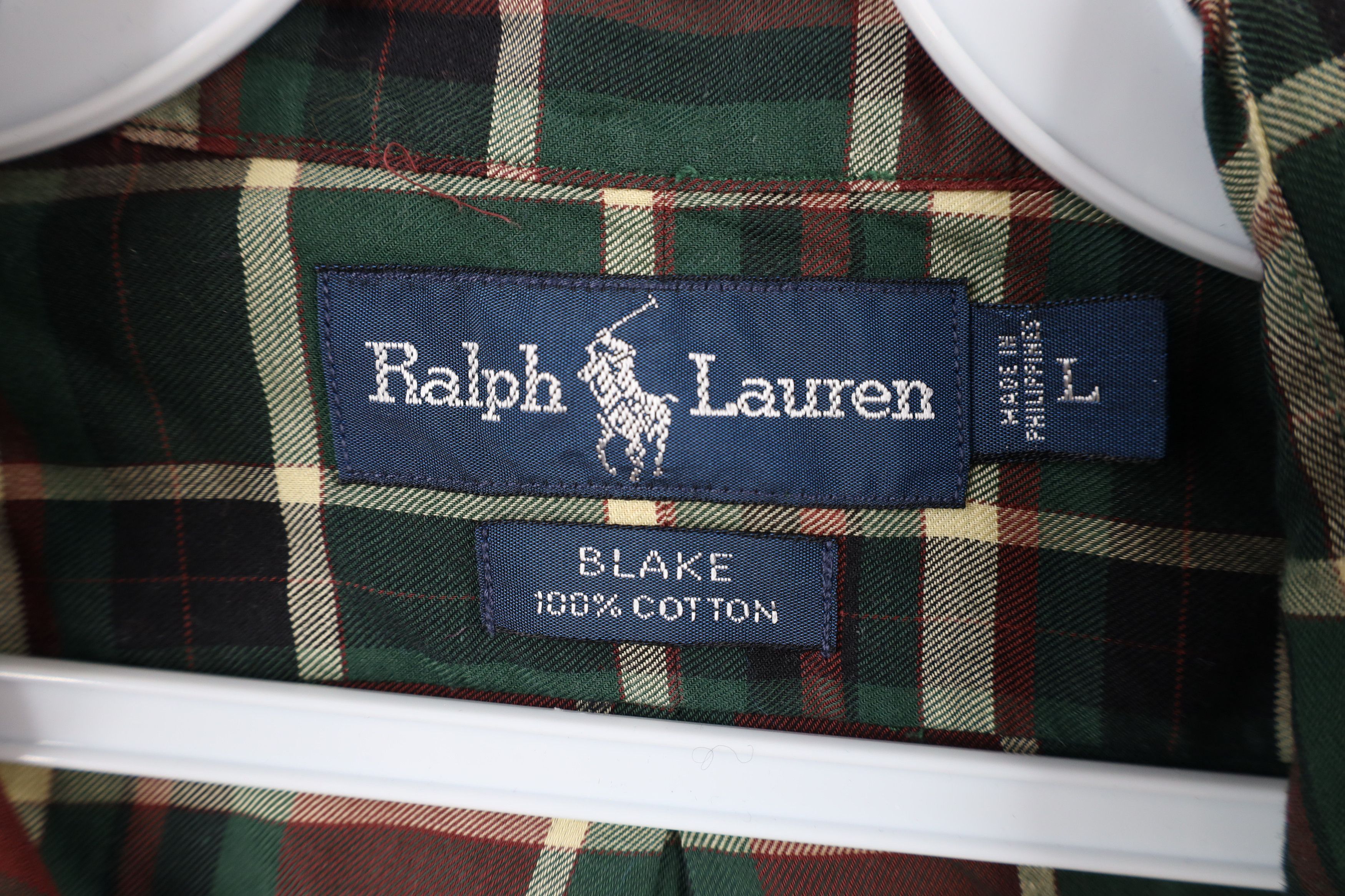 Polo Ralph Lauren Vintage 90s Ralph Lauren Collared Button Down Shirt Plaid Size US L / EU 52-54 / 3 - 5 Thumbnail