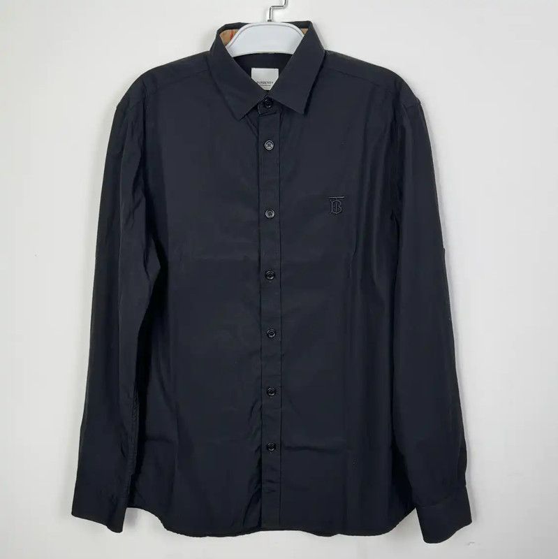 Burberry Burberry Black Check Long Sleeve Shirt Size US M / EU 48-50 / 2 - 1 Thumbnail