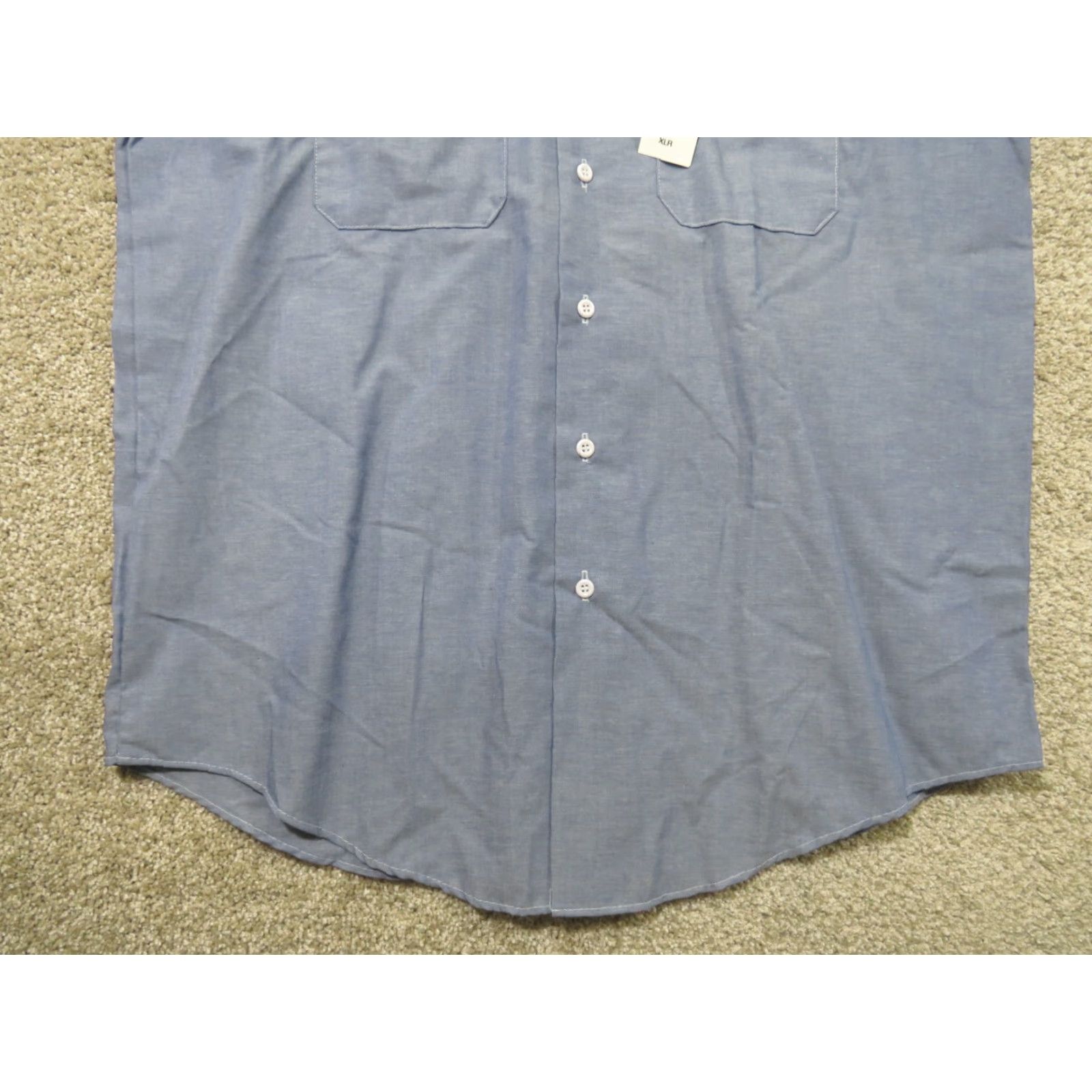 Vintage VINTAGE Key Apparel Shirt Men's XL Short Sleeve Button Up Blue USA Made Size US XL / EU 56 / 4 - 2 Thumbnail