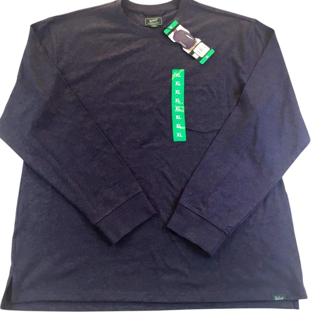 Woolrich Woolen Mills Woolrich Long Sleeve Pocket Tee NWT Blue New Size US XL / EU 56 / 4 - 1 Thumbnail