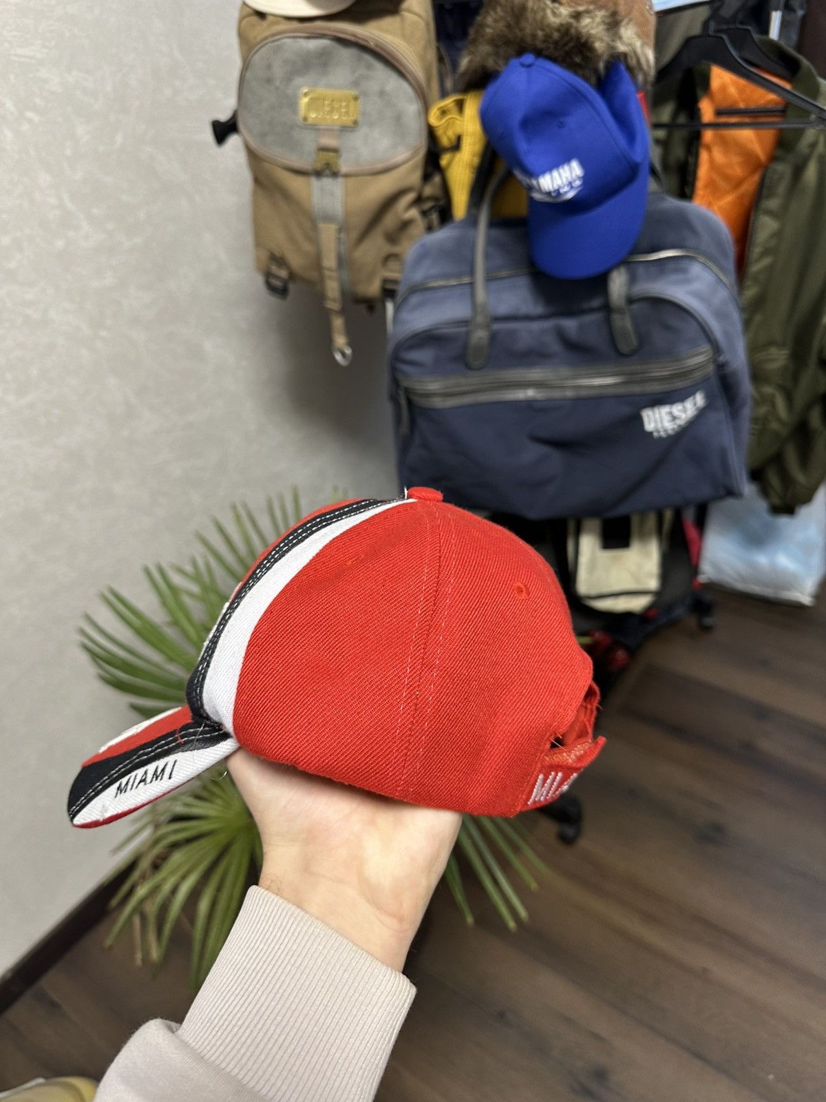 Other Vintage Miami Polo Ralph Style Red Hat Size ONE SIZE - 6 Thumbnail