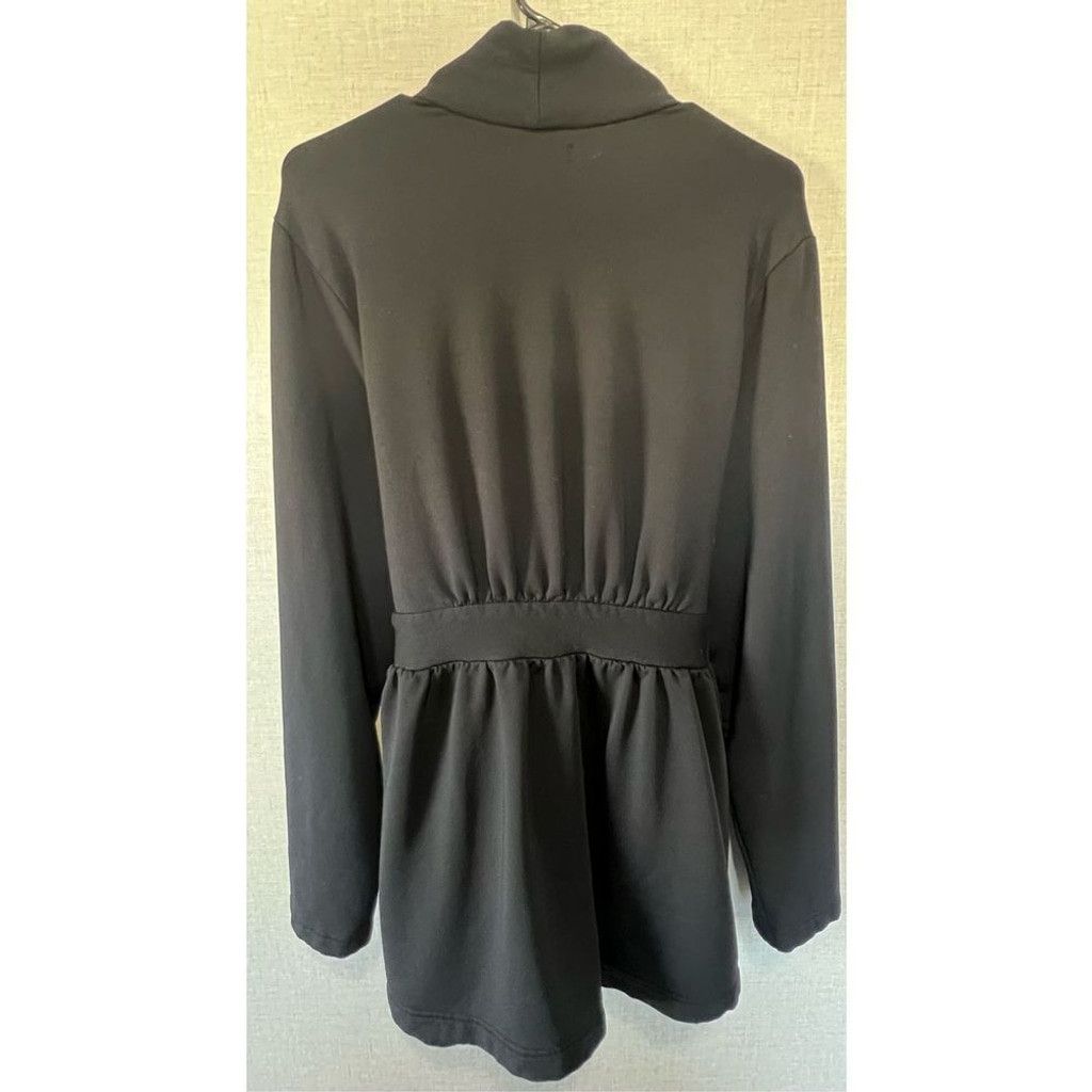 Torrid Torrid Heavyweight Black Fleece Lined Wrap Around Cardigan Size XXS / US 00 / IT 34 - 4 Thumbnail