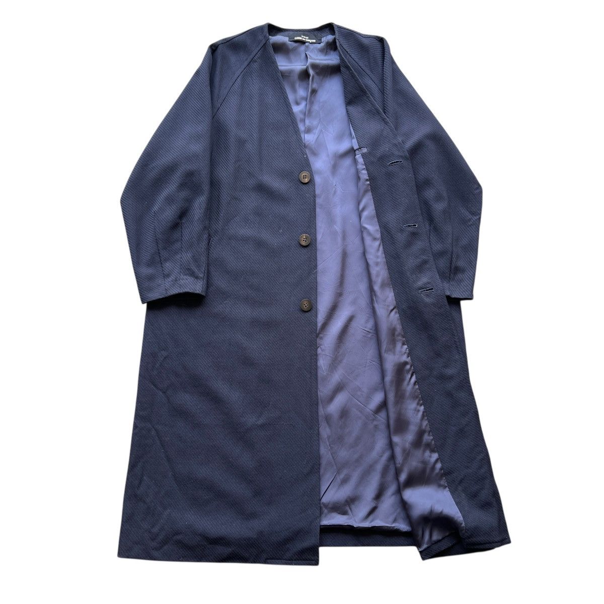Comme des Garcons Vintage Tricot Comme Des Garcons Less Colar Coat Size US M / EU 48-50 / 2 - 8 Thumbnail