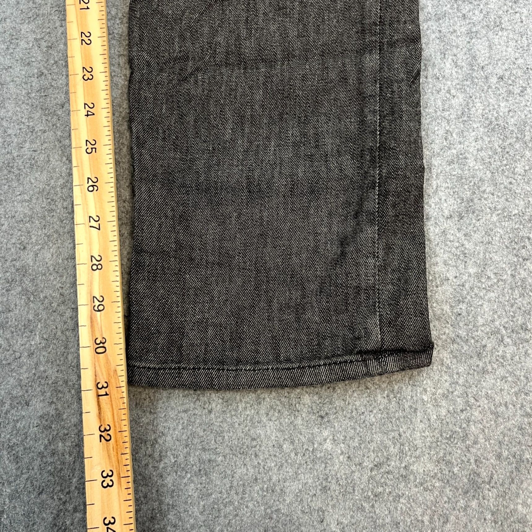 Emporio Armani Emporio Armani J45 Jeans Mens 32 Regular Straight Dark Wash Black Stretch Denim 5-Pocket GA GA Size US 32 / EU 48 - 4 Thumbnail