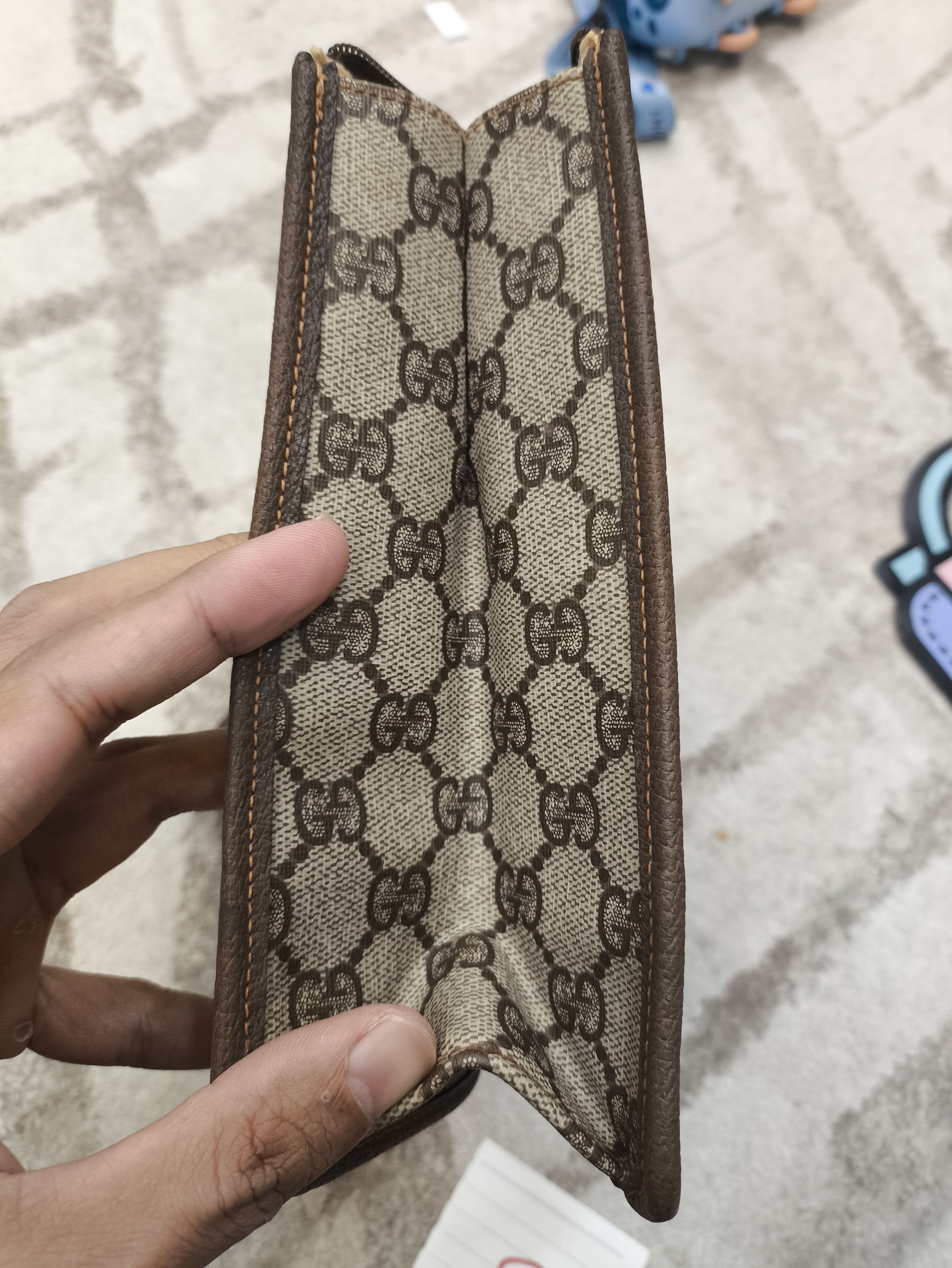 Gucci Gucci Brown GG Supreme Clutch Bag Beige Bag Size ONE SIZE - 11 Thumbnail