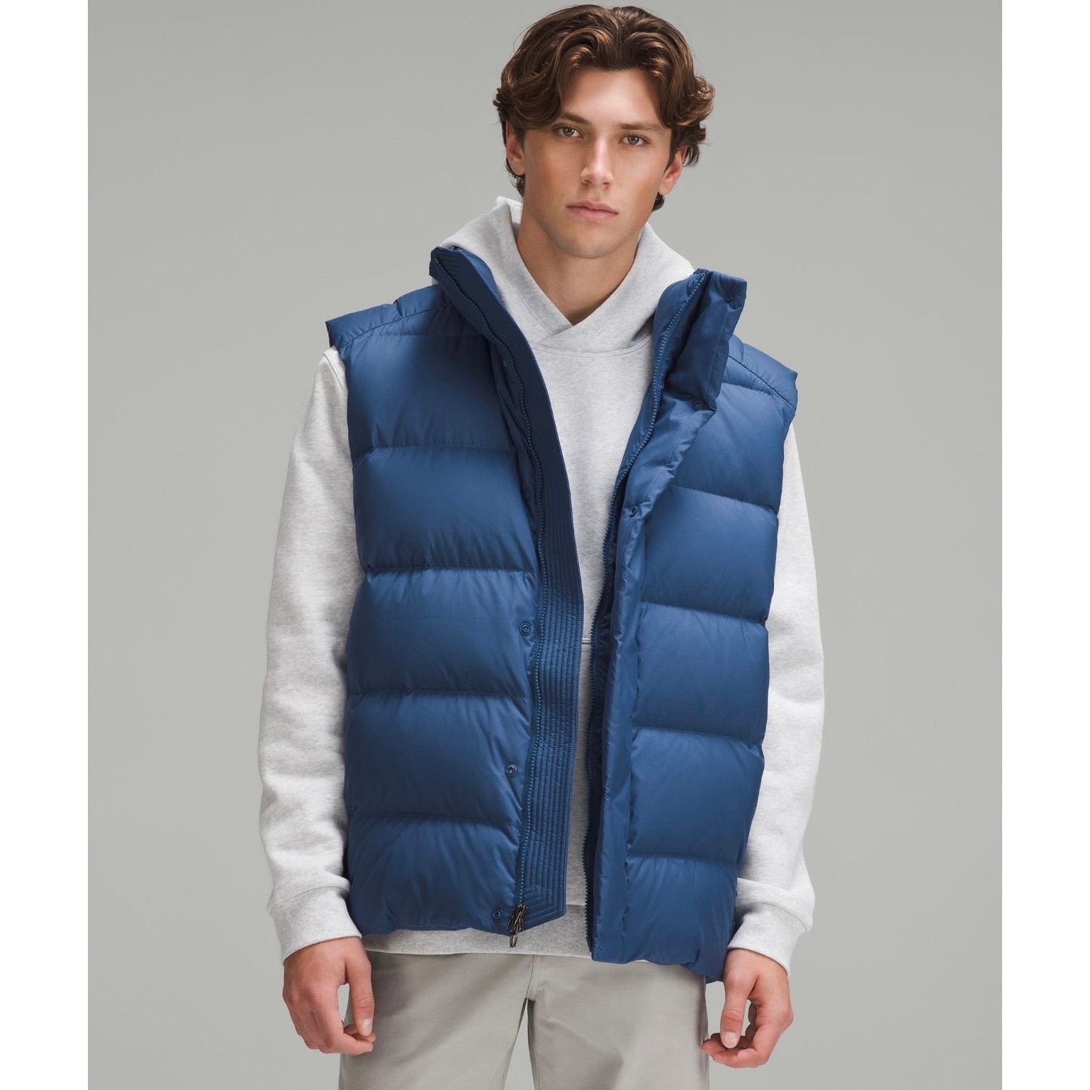 image of Lululemon Wunder Puff Vest in Blue, Men's (Size XL)