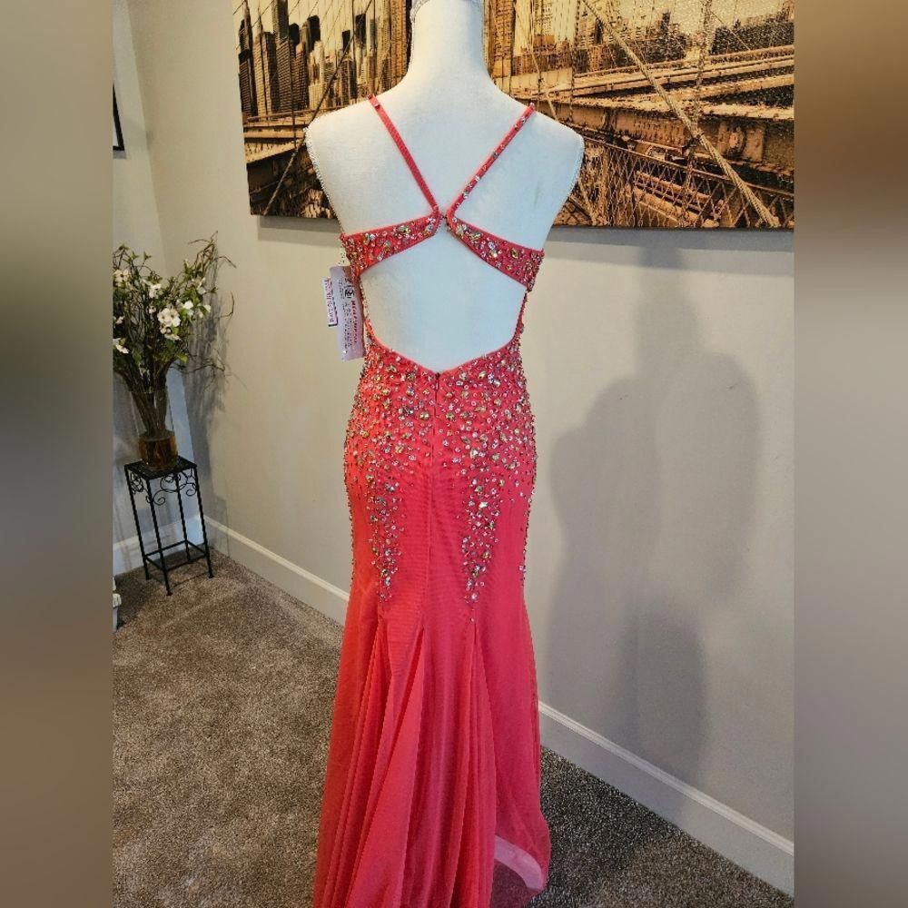 Designer Nwt Stunning Evening Gown with Sparkling Embellishments Size XS / US 0-2 / IT 36-38 - 5 Thumbnail