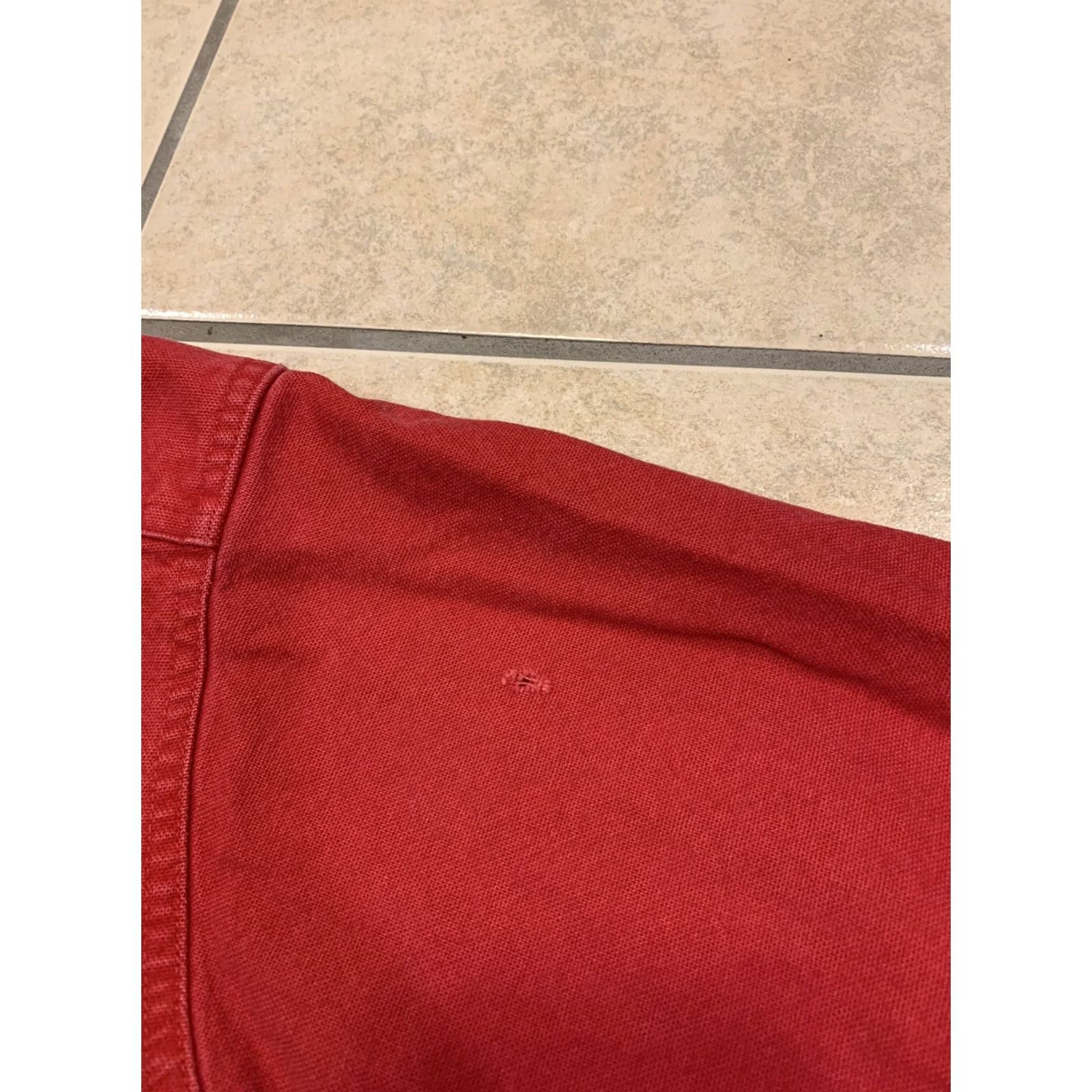 Vintage VINTAGE Woolrich Shirt Men XL Button-Up Red Long Sleeve Canvas Outdoorwear 90s Grunge Casual Workwear Size US XL / EU 56 / 4 - 6 Thumbnail
