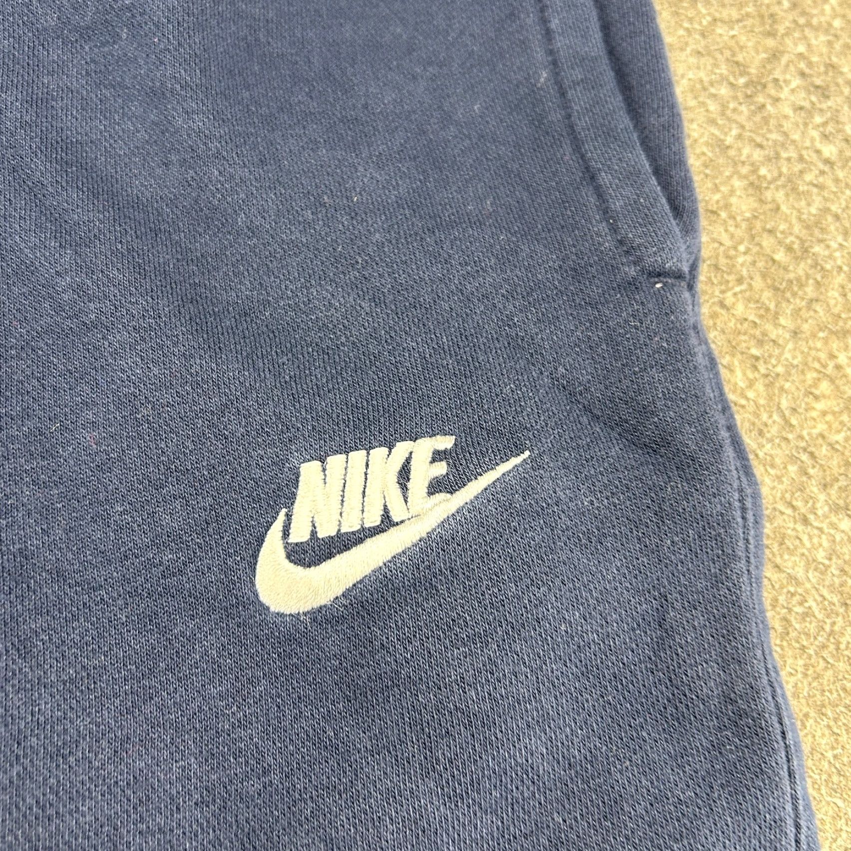 Nike Nike Pants Men Small Blue Jogger Club Fleece Swoosh Drawstring Solid Cotton Size US 29 - 4 Thumbnail
