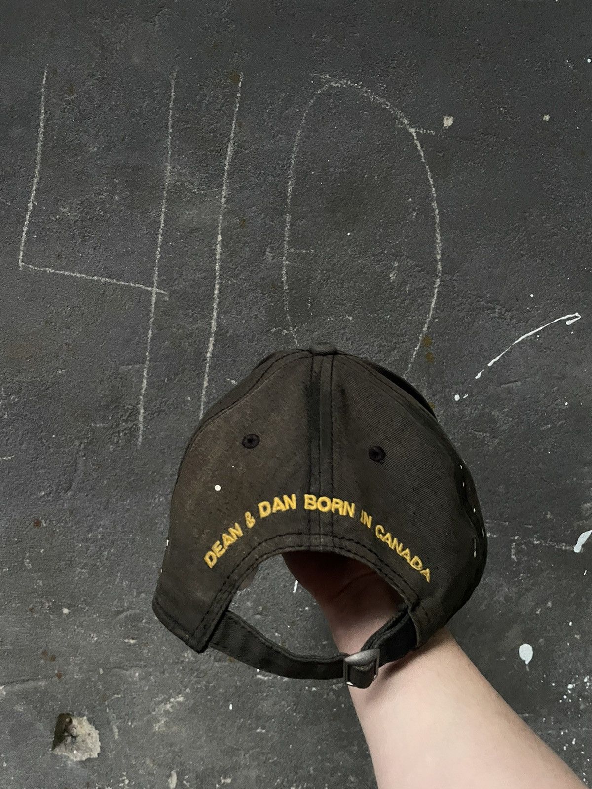 Dsquared2 Dsquared2 “64BROTHERS95” Brown Cap Fade Wax Distressed Hat Size ONE SIZE - 6 Thumbnail