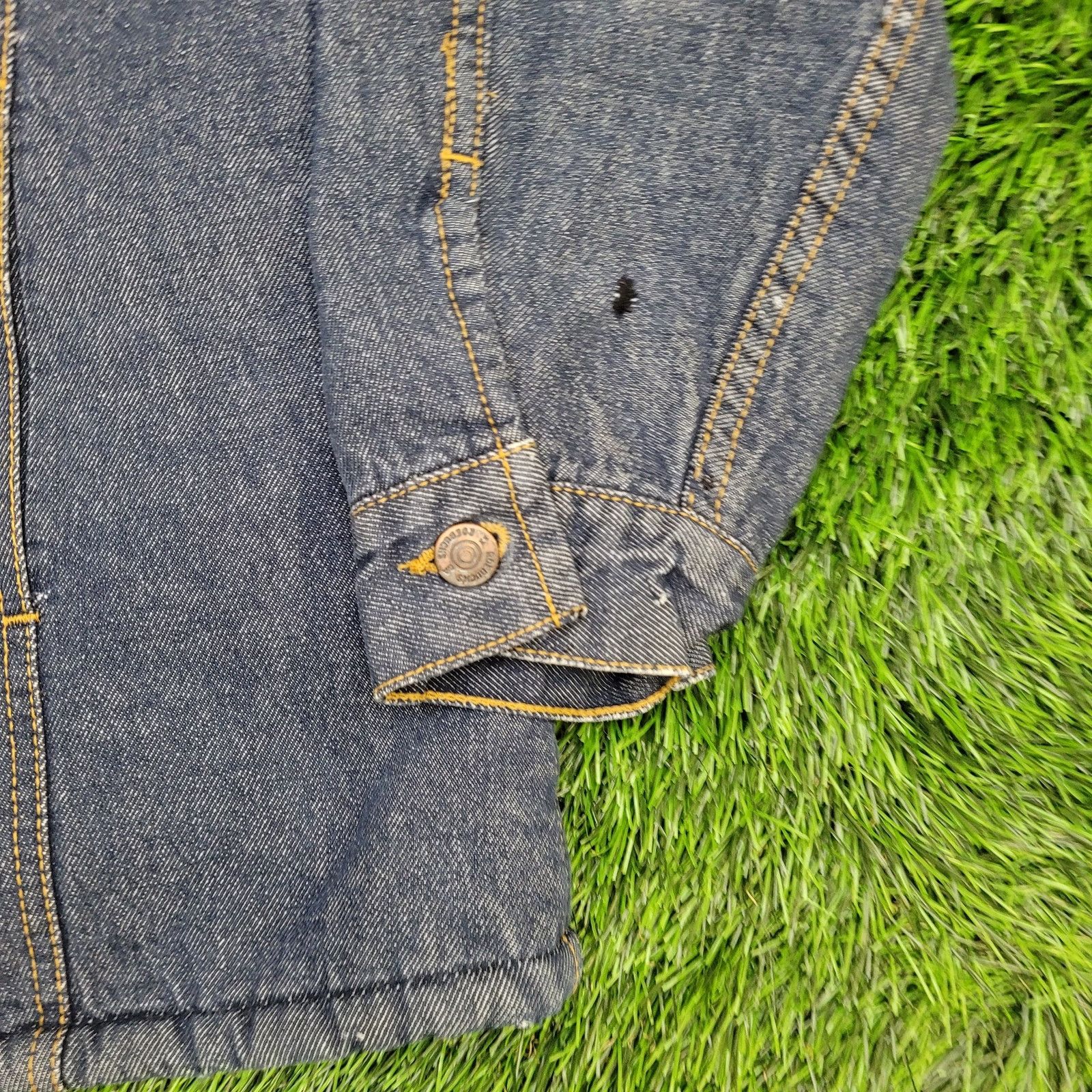 Sears VTG SEARS Roebucks Jean Jacket XL Sherpa Lined Denim Coat Size US XL / EU 56 / 4 - 4 Thumbnail