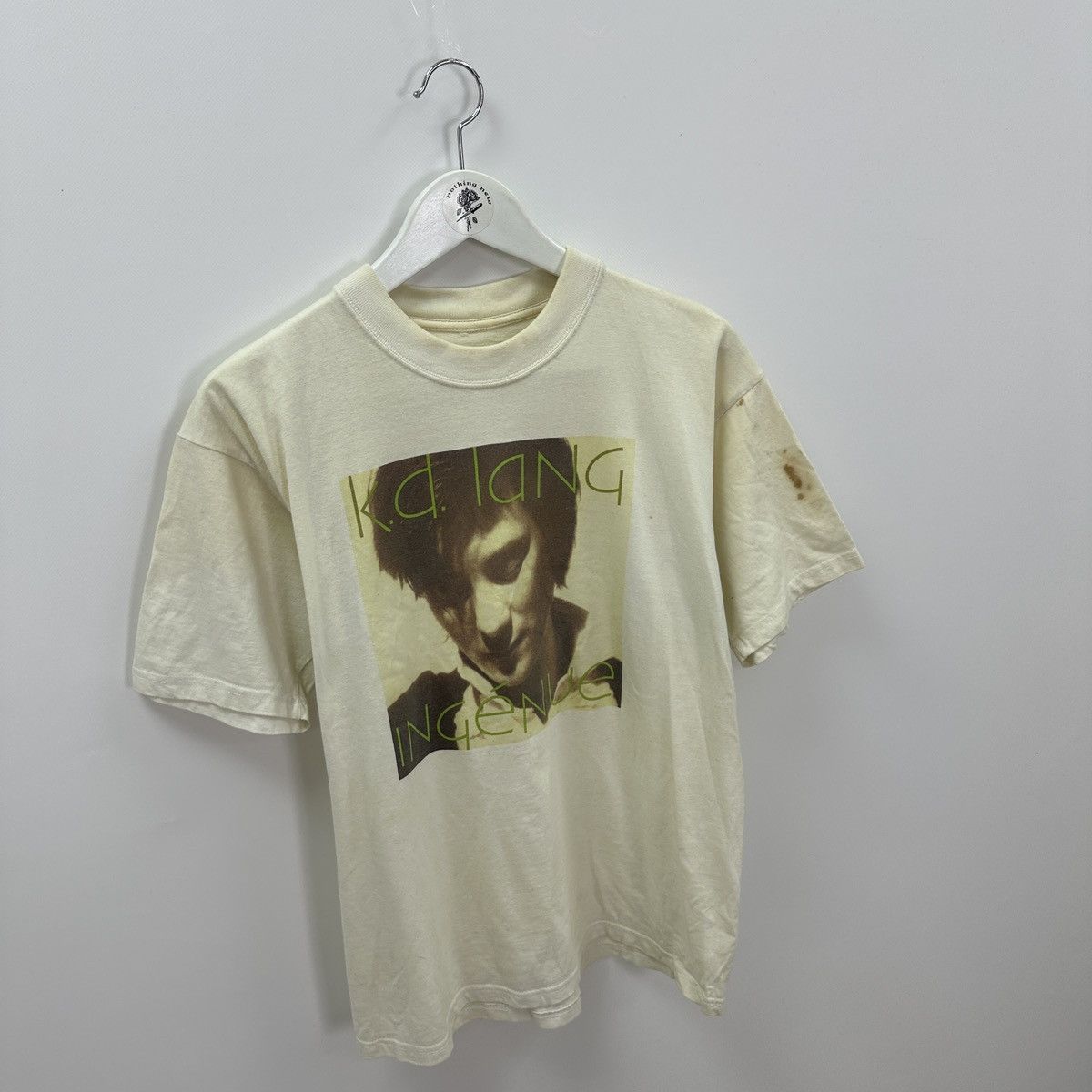 Band Tees Vintage 90s K D Lang Ingenue 1992 Promo tee very rare Pop CA Size US M / EU 48-50 / 2 - 3 Thumbnail