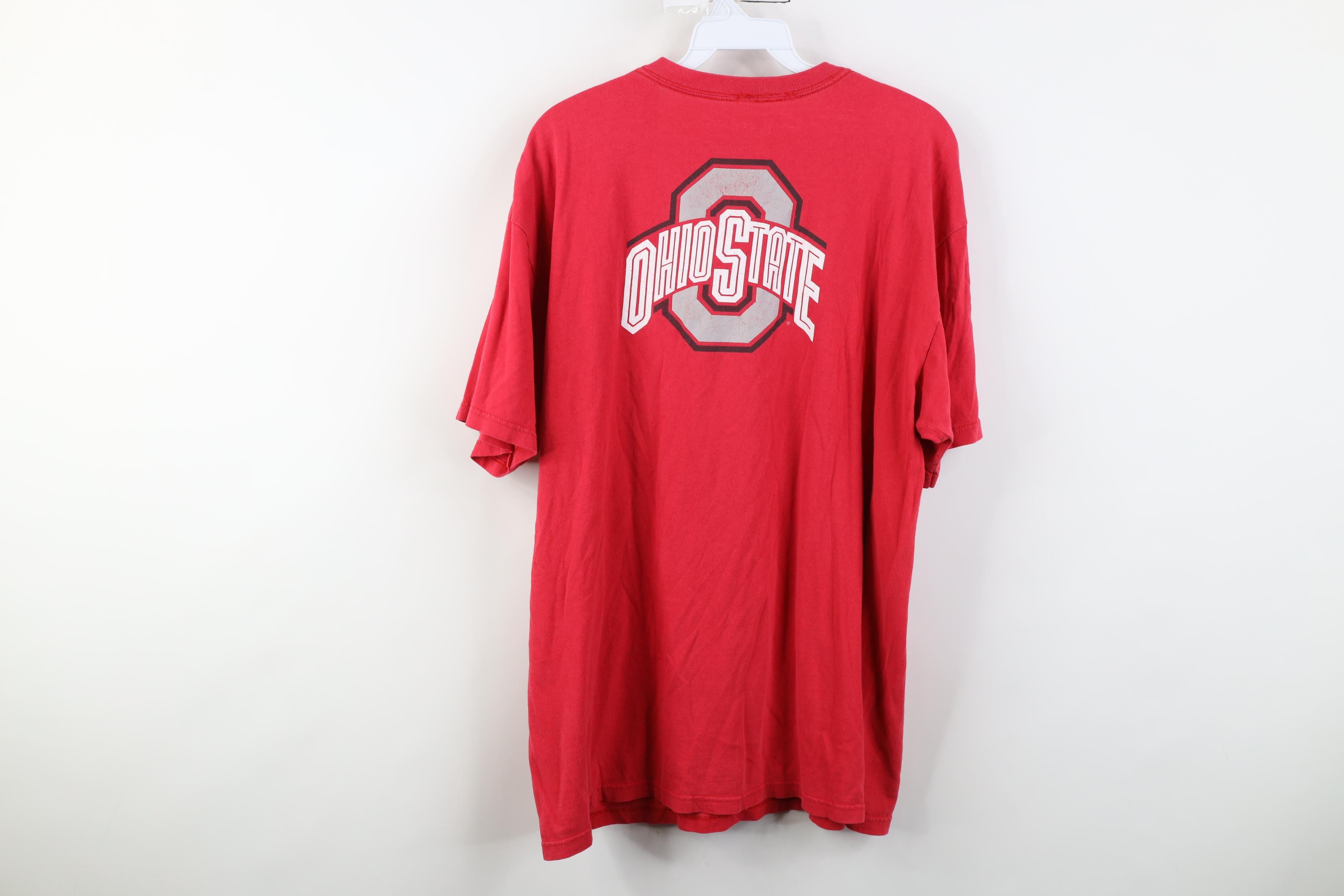 Nike Vintage Nike Swoosh Ohio State University Football T-Shirt Size US L / EU 52-54 / 3 - 14 Thumbnail