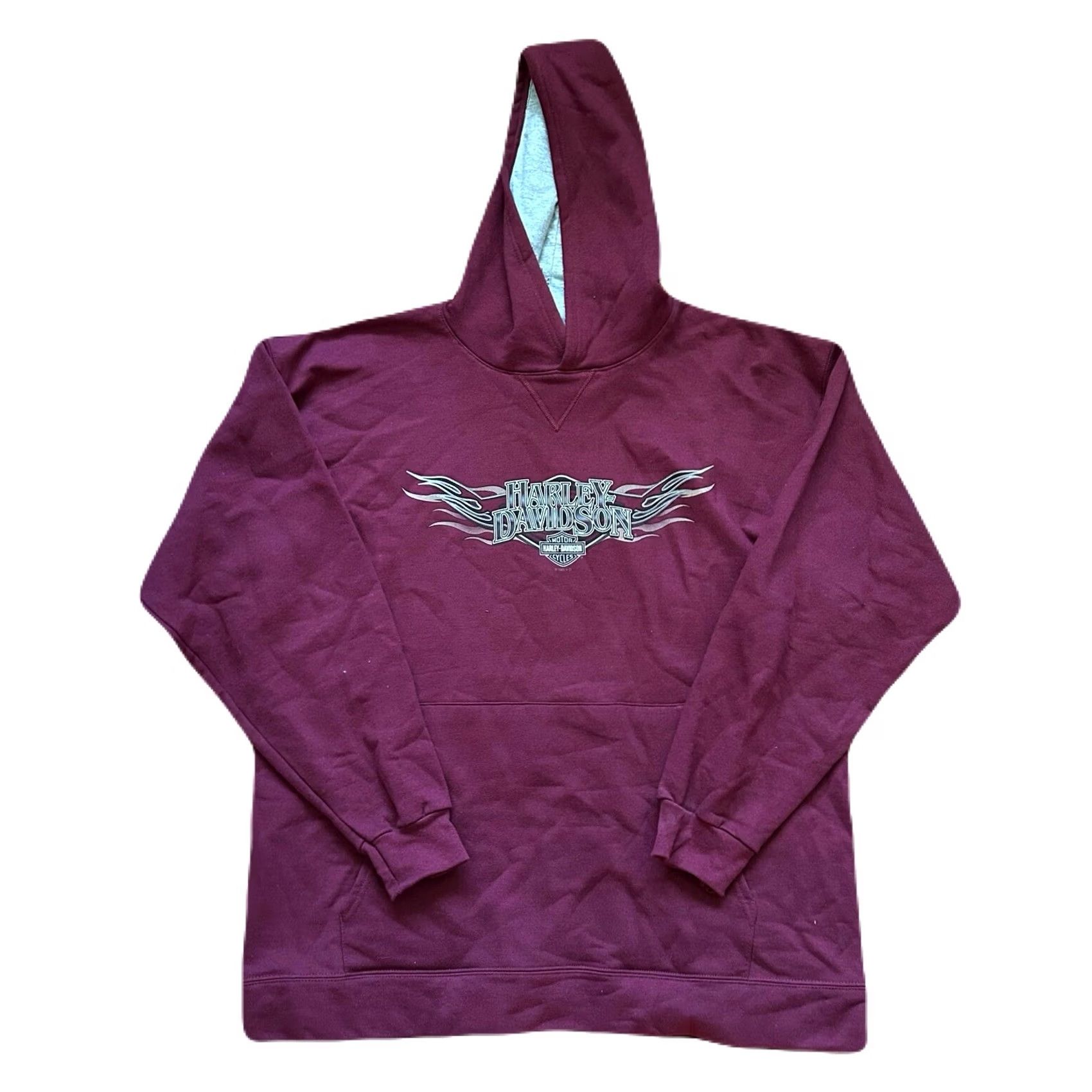 Harley Davidson VINTAGE Harley-Davidson Biker Hoodie Size L Red Men Pullover 2000s Chattanooga Motorcycles Size US L / EU 52-54 / 3 - 2 Thumbnail