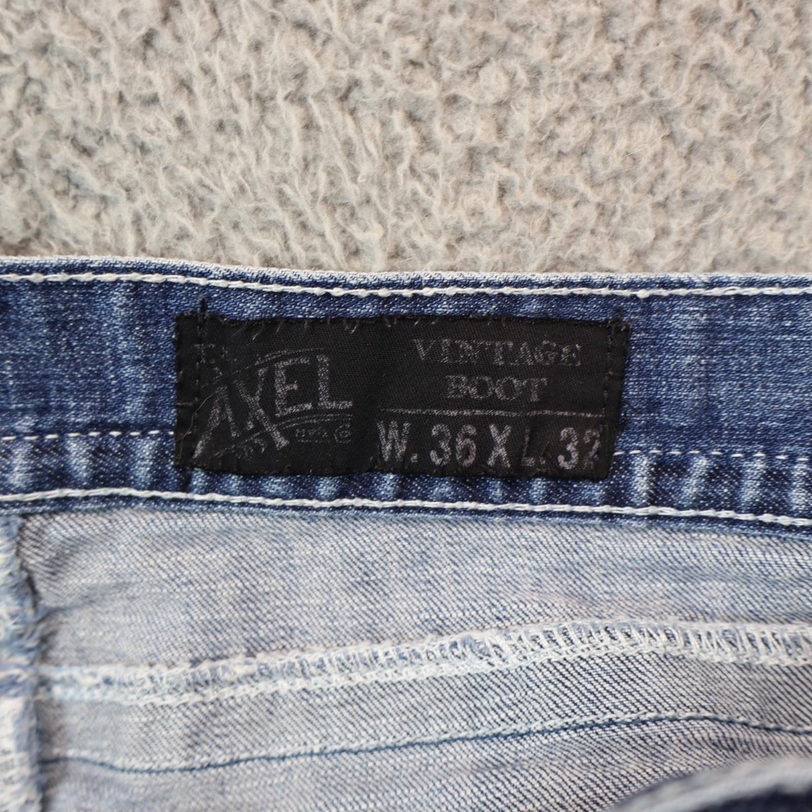 Axel Arigato Axel Vintage Boot Men Jeans Distressed 36x32 Cotton Blue Size US 36 / EU 52 - 12 Thumbnail
