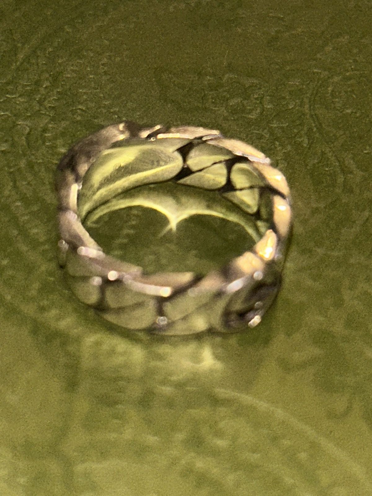 Gucci Gucci Sterling Silver Interlocking Ring 678656 Size ONE SIZE - 7 Thumbnail