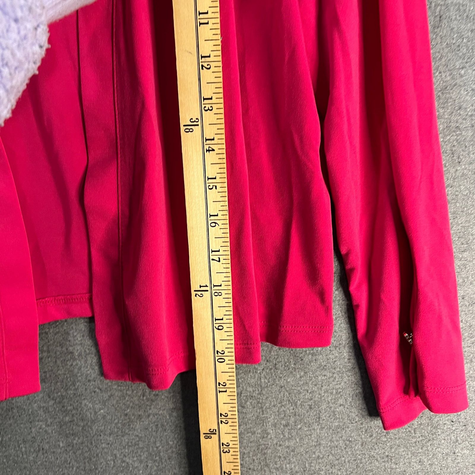 Other Susan Graver Liquid Knit Open-Front 3/4 Sleeve Shirve Size M / US 6-8 / IT 42-44 - 5 Thumbnail