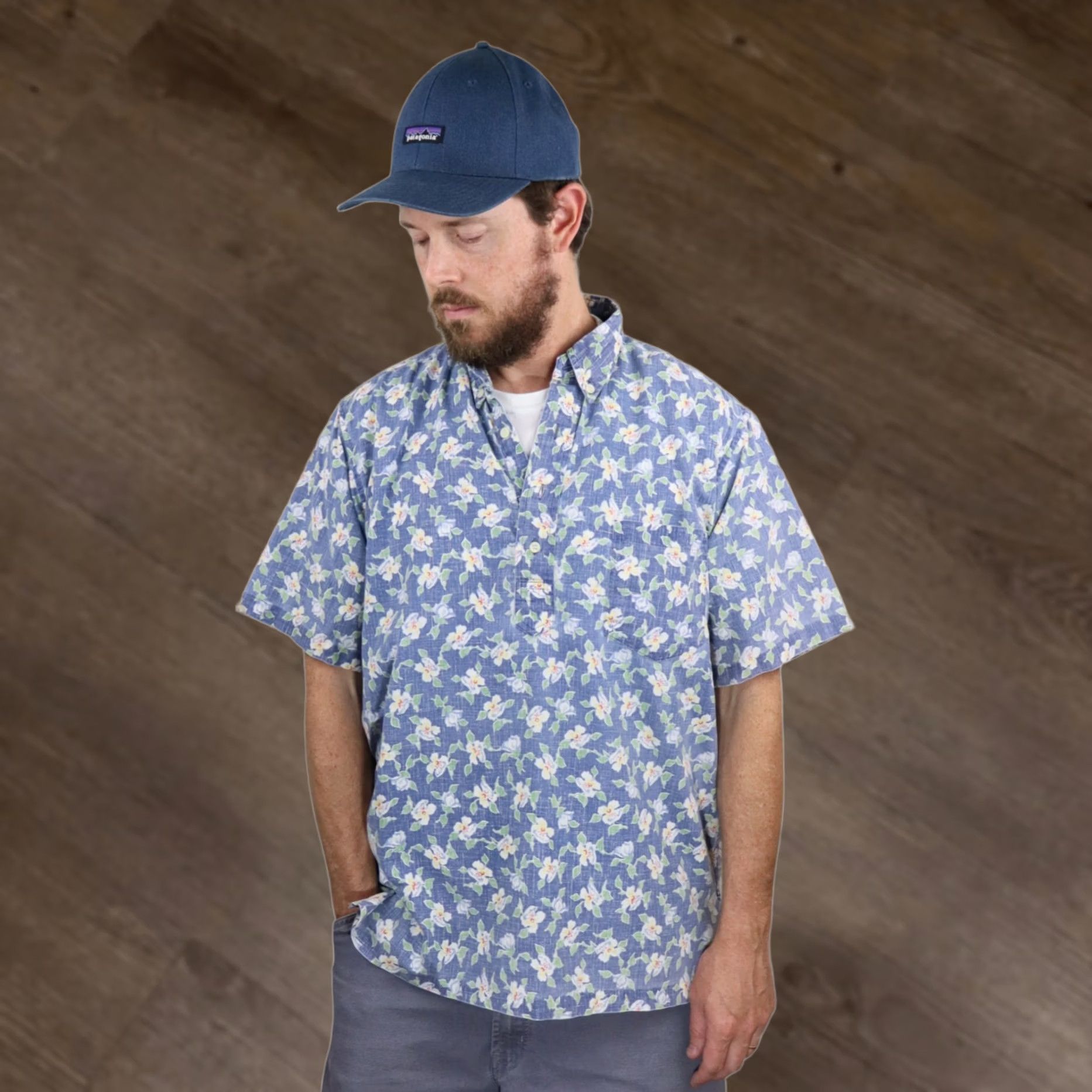 Reyn Spooner VINTAGE Reyn Spooner Hawaiian Shirt Mens L Blue Green Aloha Popover Made in Hawaii Size US L / EU 52-54 / 3 - 1 Thumbnail