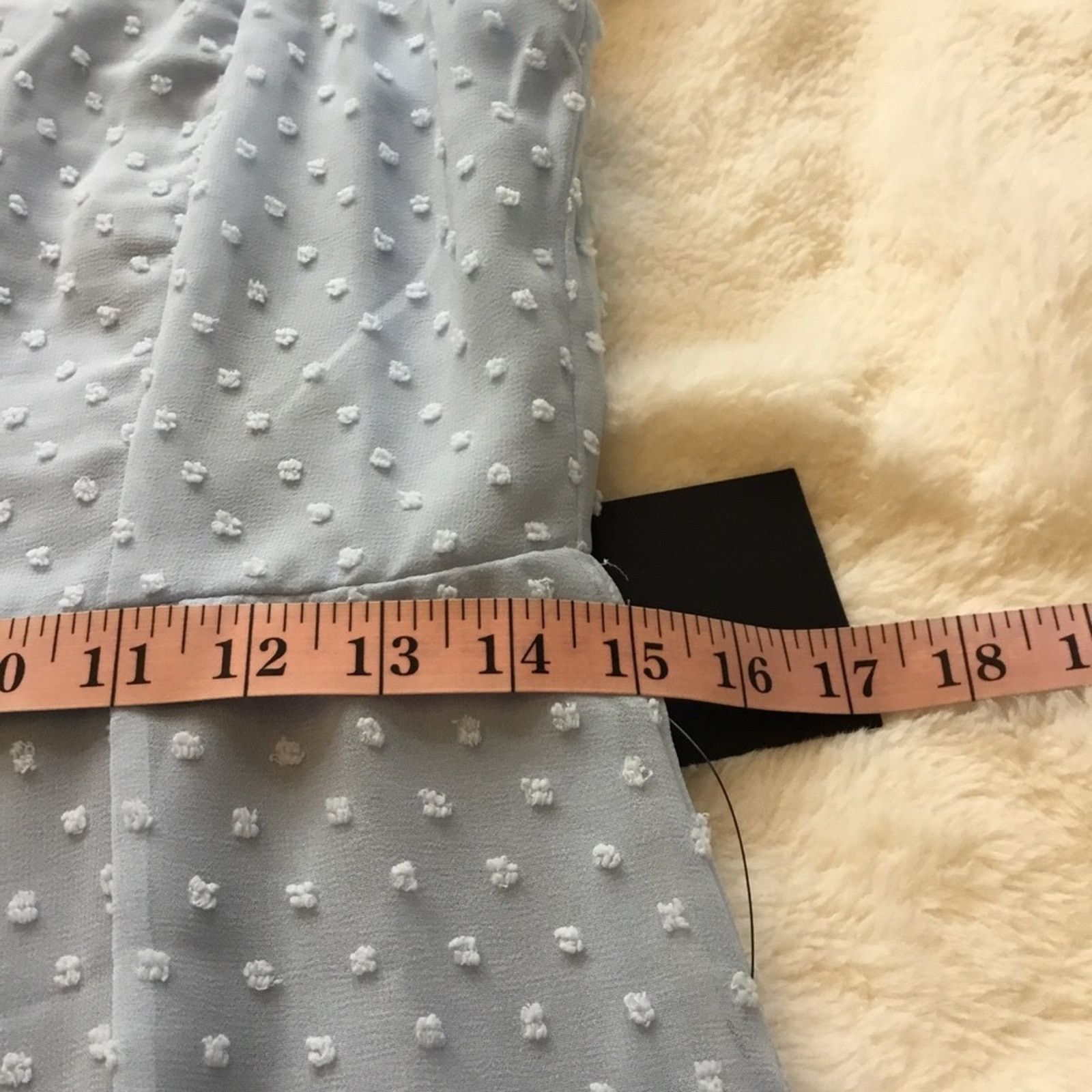 Other Lulus Sky Blue Polka Dots Midi Dress Size M / US 6-8 / IT 42-44 - 10 Thumbnail