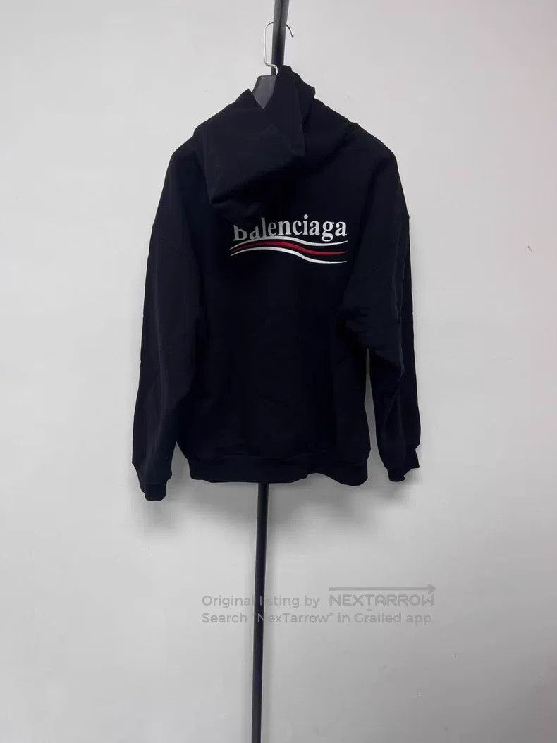 Balenciaga Balenciaga Letter Pattern Embroidered Hooded Sweatshirt Me Size US S / EU 44-46 / 1 - 2 Thumbnail