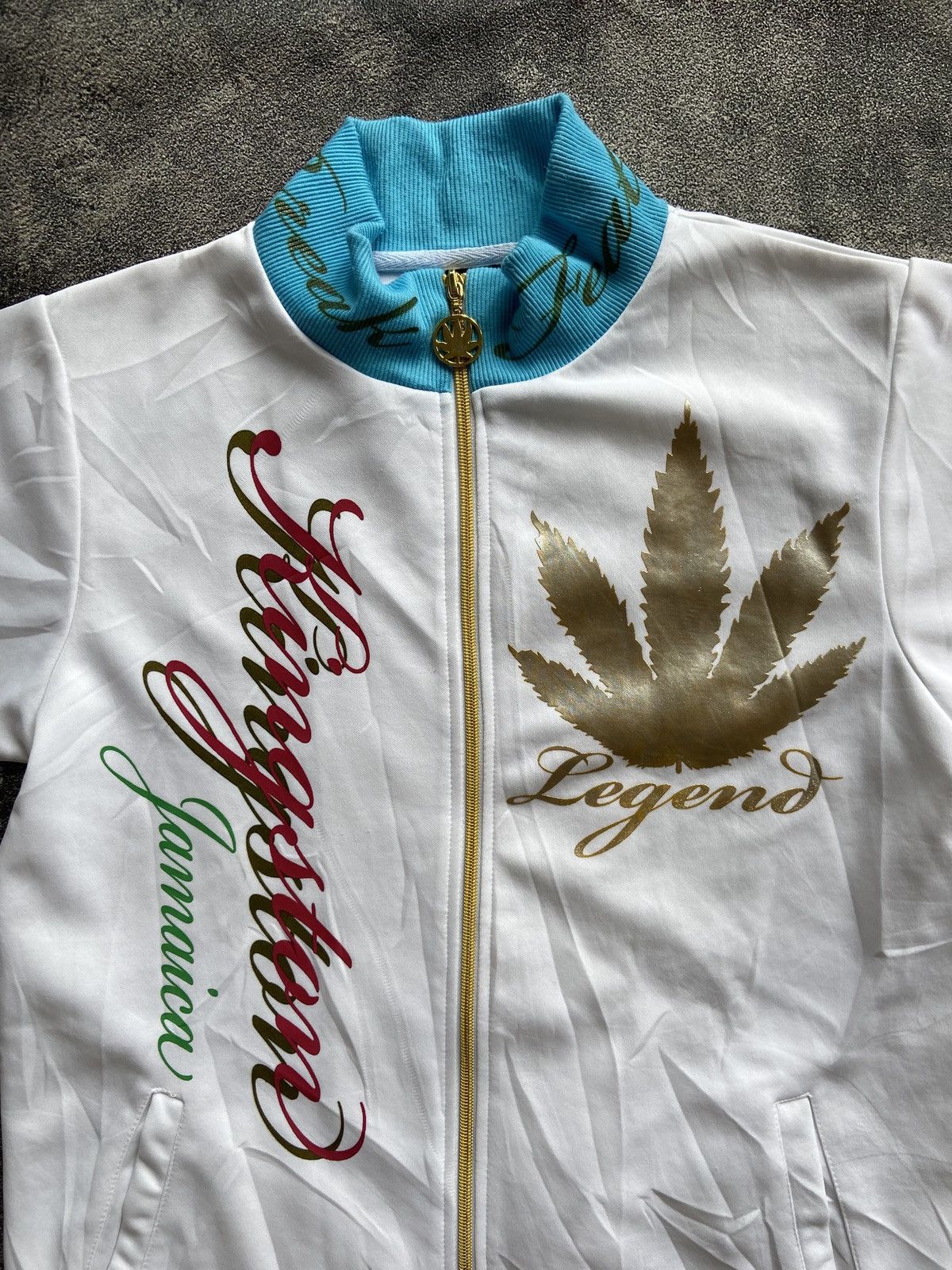 Japanese Brand Japanese Brand Short Tracktop Jacket Jamaican Weed Size US L / EU 52-54 / 3 - 2 Thumbnail