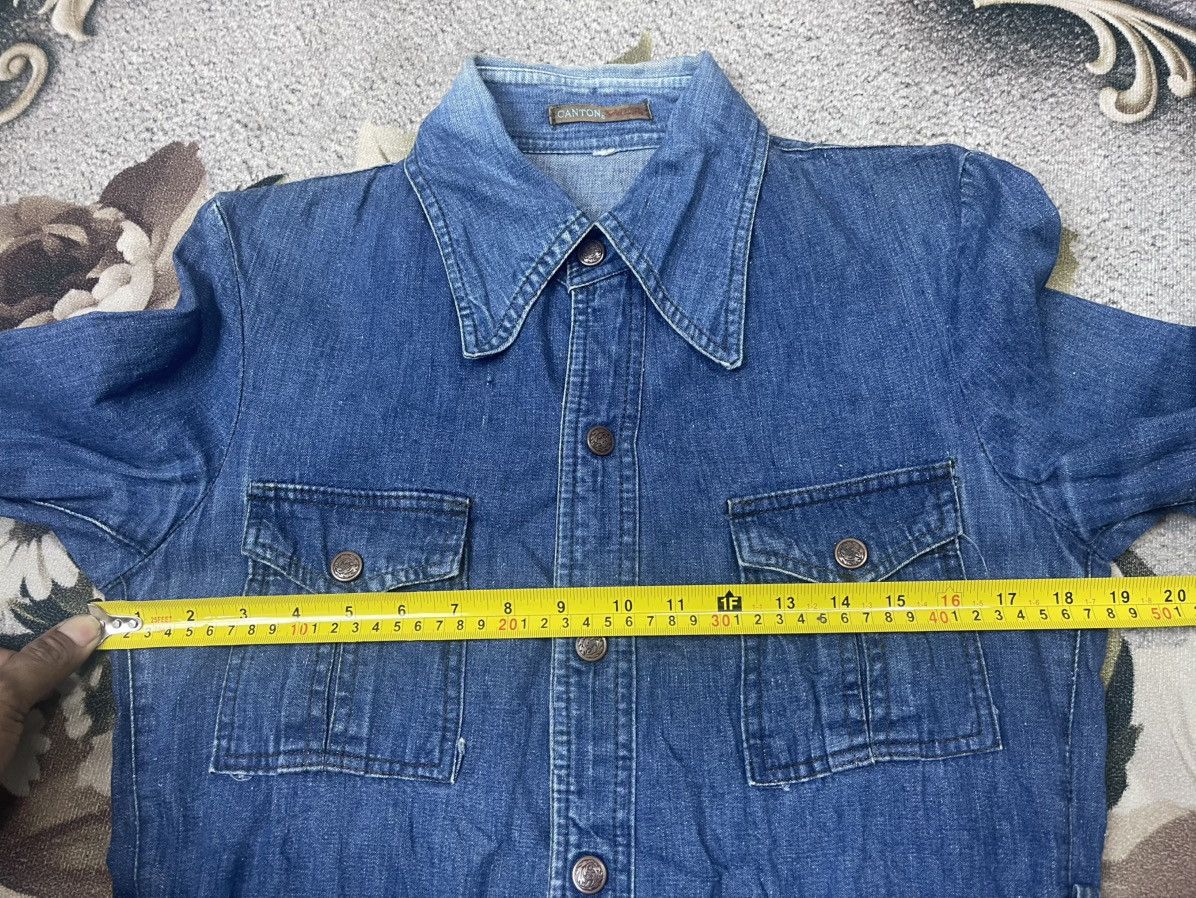 Vintage Canton X West Denim Jacket Streetwear Size US M / EU 48-50 / 2 - 4 Thumbnail