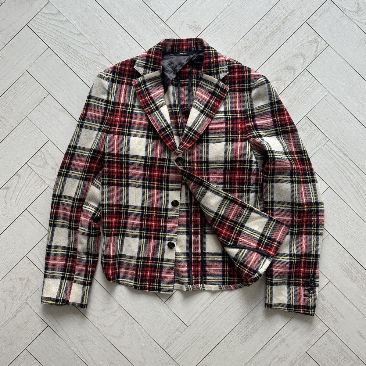 R13 R13 New York tartan wool blazer Tucked boyfriend USA luxury Size M / US 6-8 / IT 42-44 - 1 Thumbnail