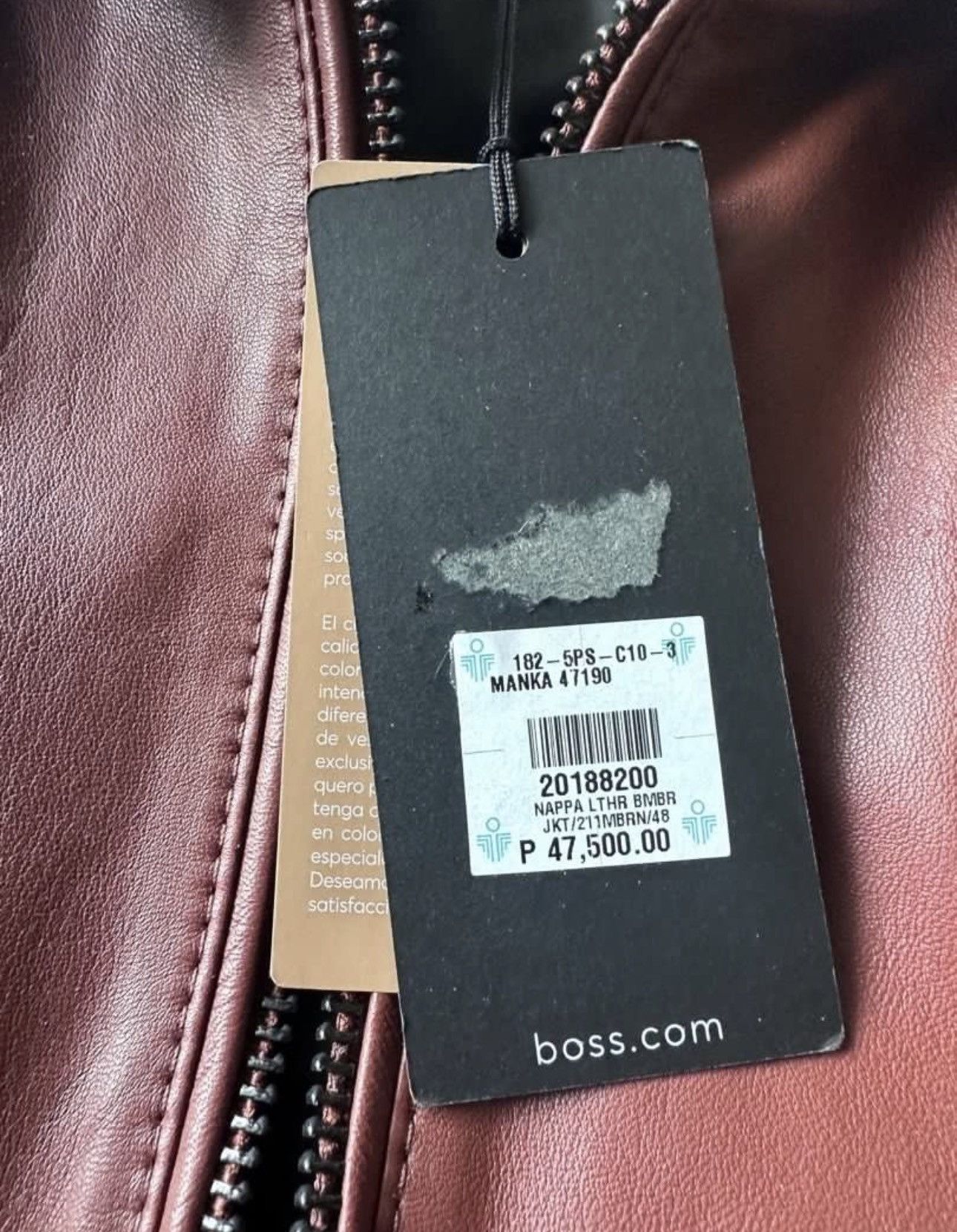 Hugo Boss Brandnew hugo boss leather Jacket Size US M / EU 48-50 / 2 - 2 Thumbnail