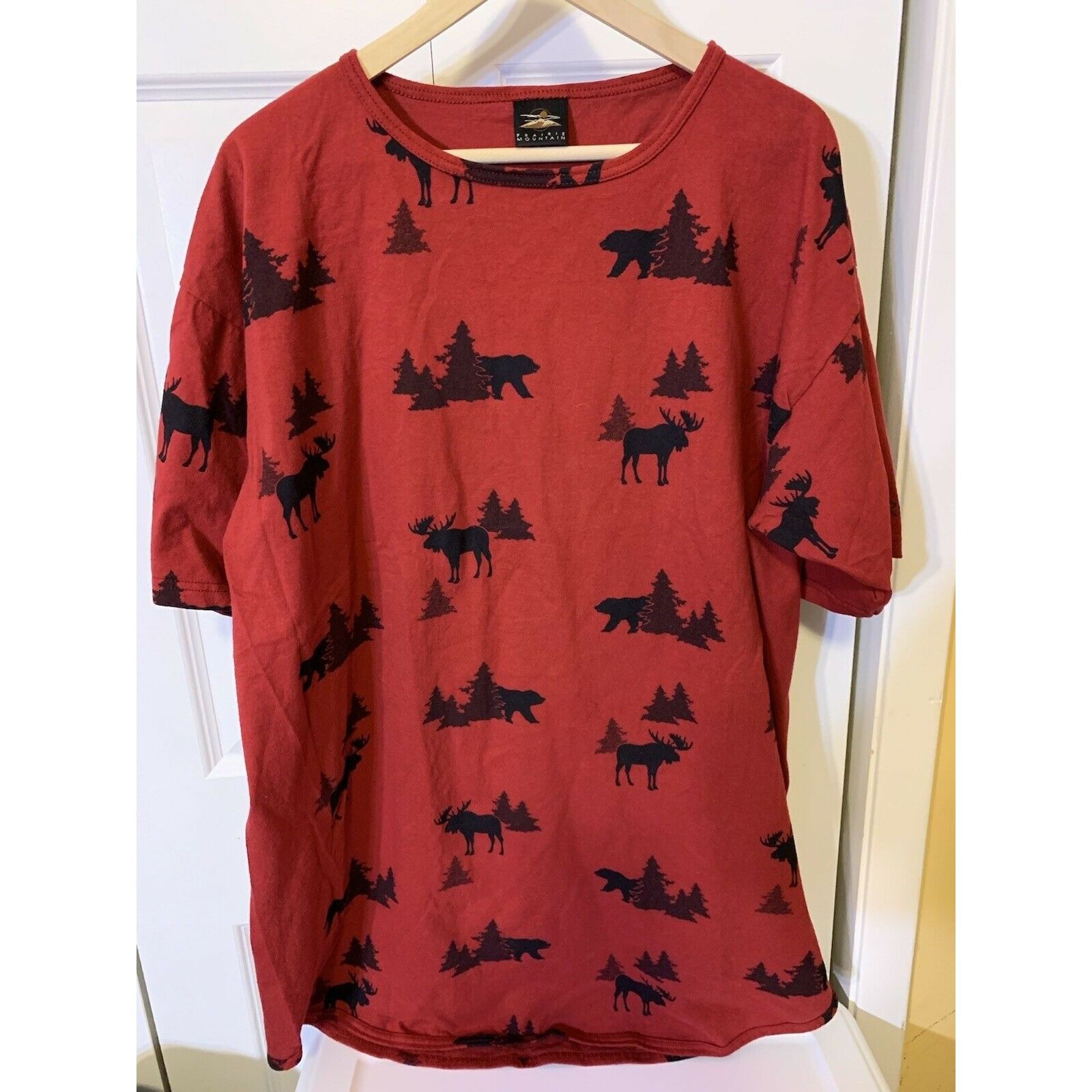 Other VTG T SHIRT ANIMAL PRINT PRAIRIE MOUNTAIN SZ XL Men’s Red Size US XL / EU 56 / 4 - 1 Thumbnail