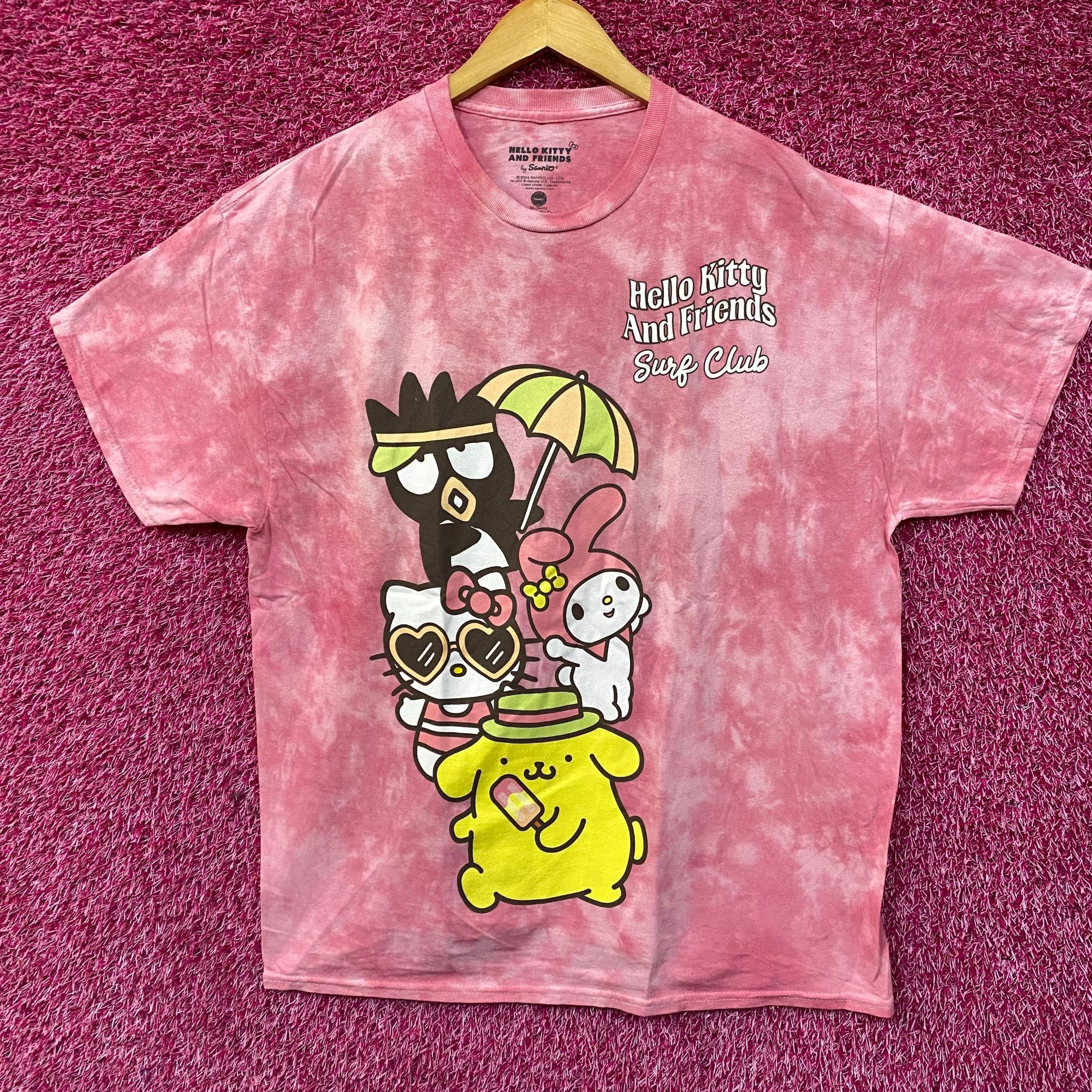 Other Sanrio Hello Kitty And Friends Surf Club Pink Tie Dye T-Shir Size US XL / EU 56 / 4 - 1 Thumbnail