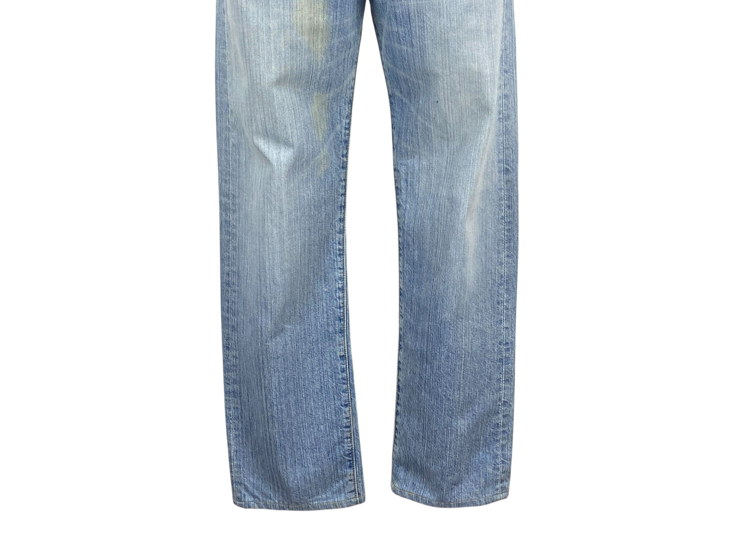Levi's Levi's 501 Jeans Light Wash Tapered Leg Dirty Blue Jeans Size US 28 / EU 44 - 4 Thumbnail