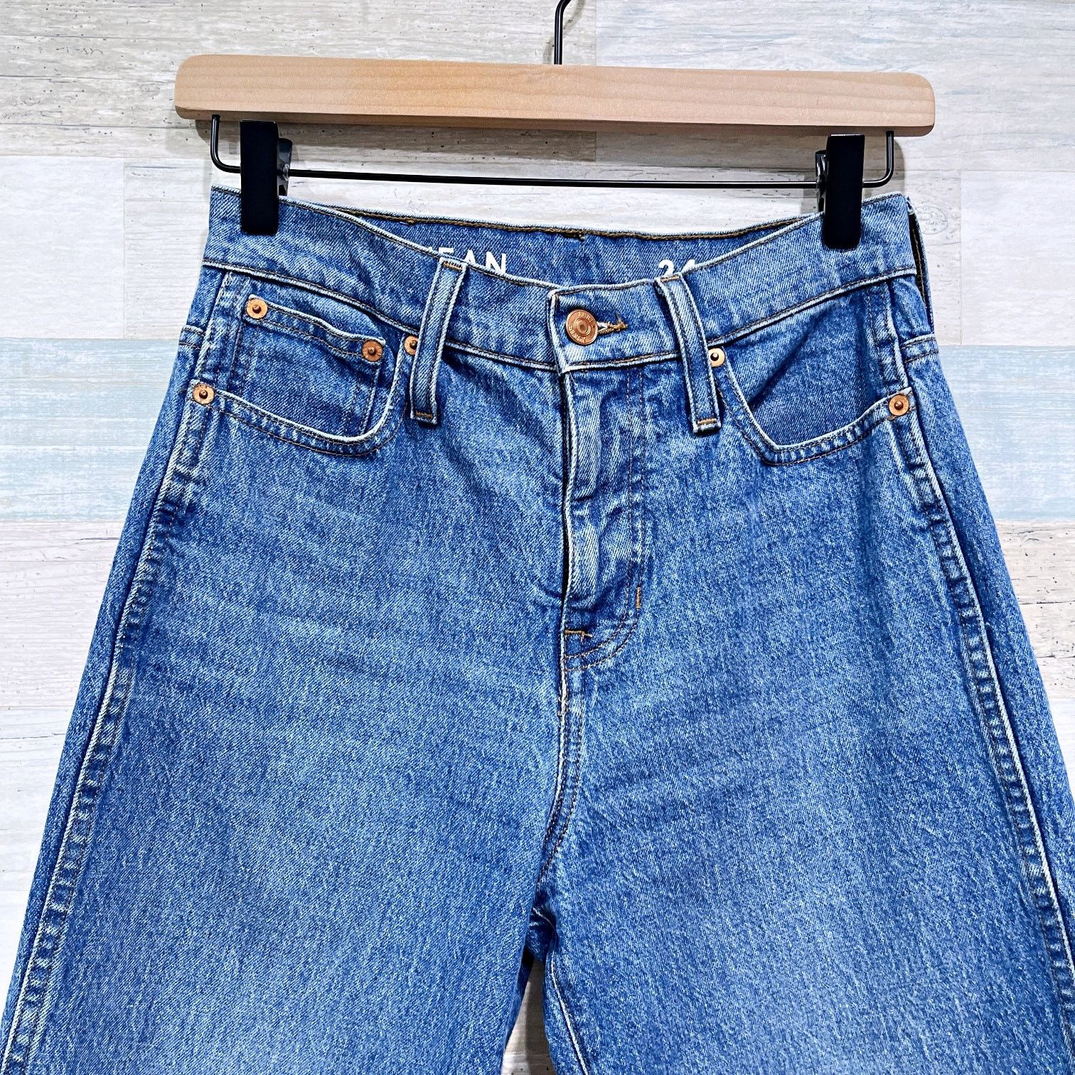 J.Crew J Crew Peggy Barrel Leg Jeans Medium Wash High Rise Women 24 Size 24" / US 00 / IT 34 - 2 Thumbnail