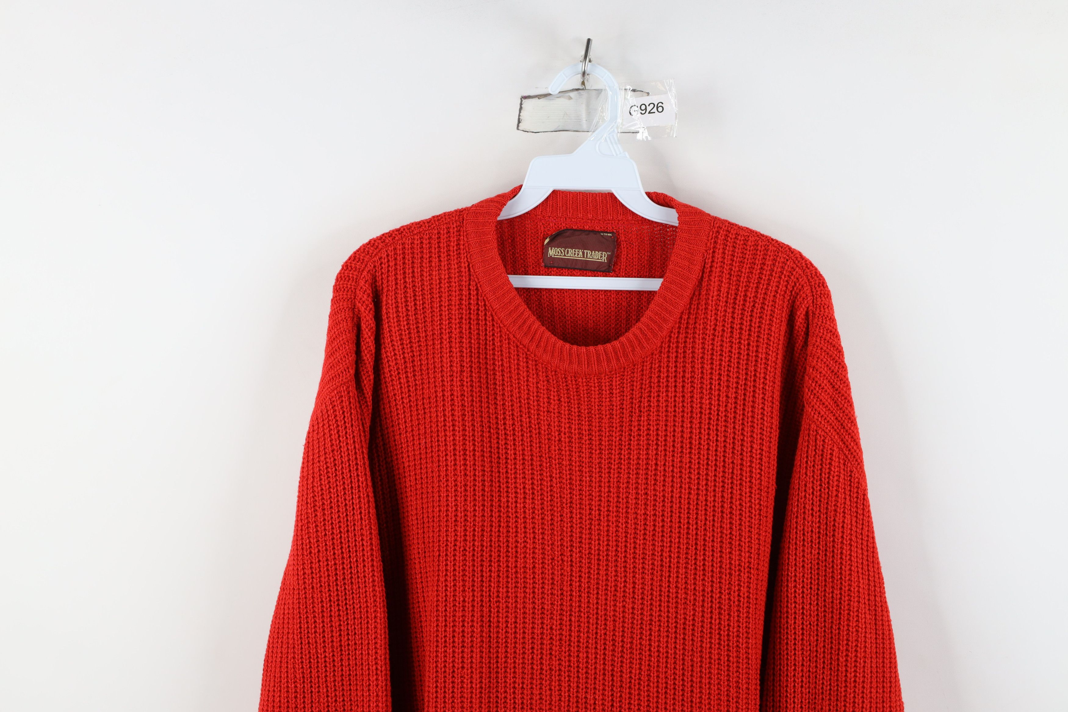 Vintage Vintage 90s Streetwear Chunky Ribbed Knit Crewneck Sweater Size US XXL / EU 58 / 5 - 2 Thumbnail