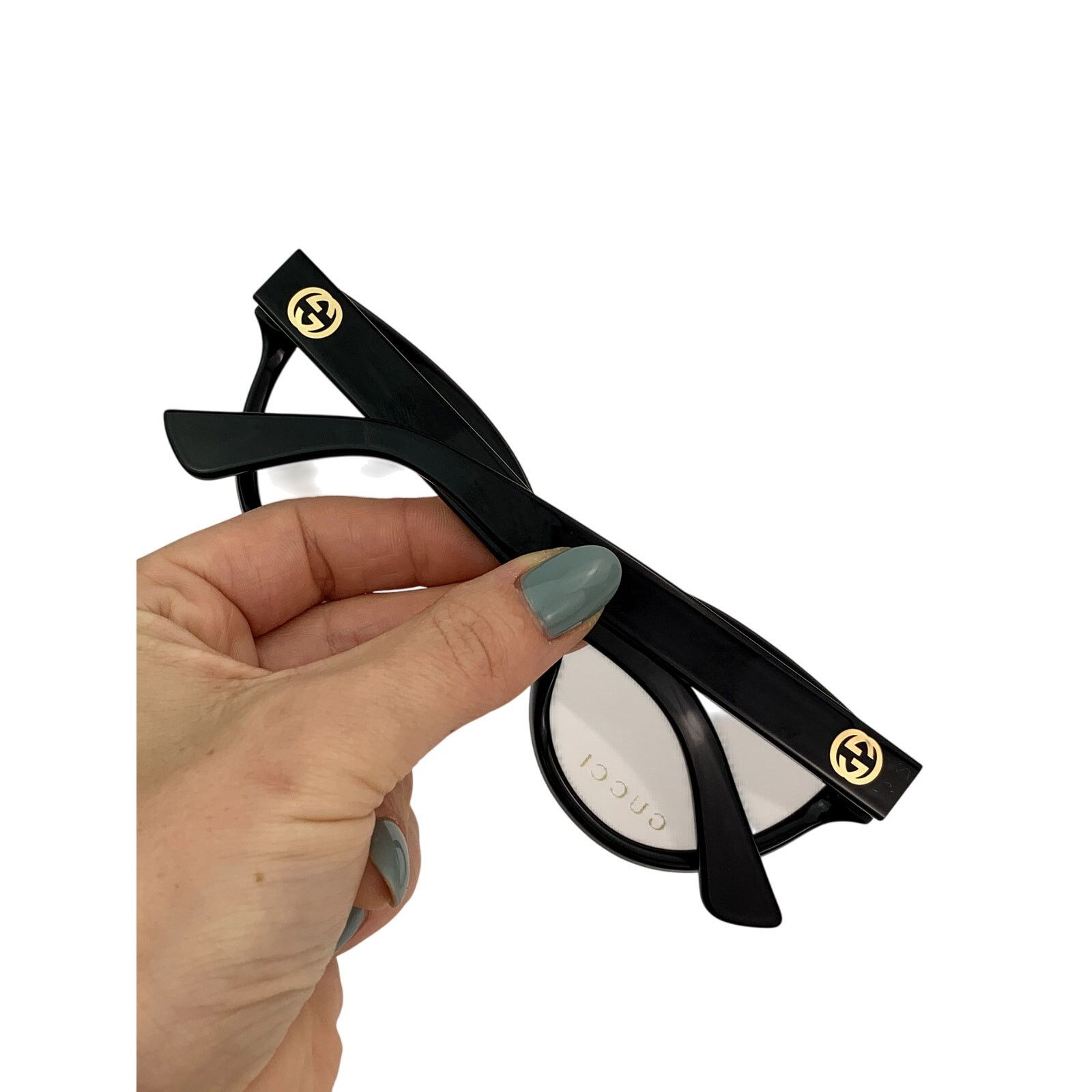 Gucci NEW Gucci GG1581O 001 Black Transparent Women Authentic Size ONE SIZE - 3 Thumbnail