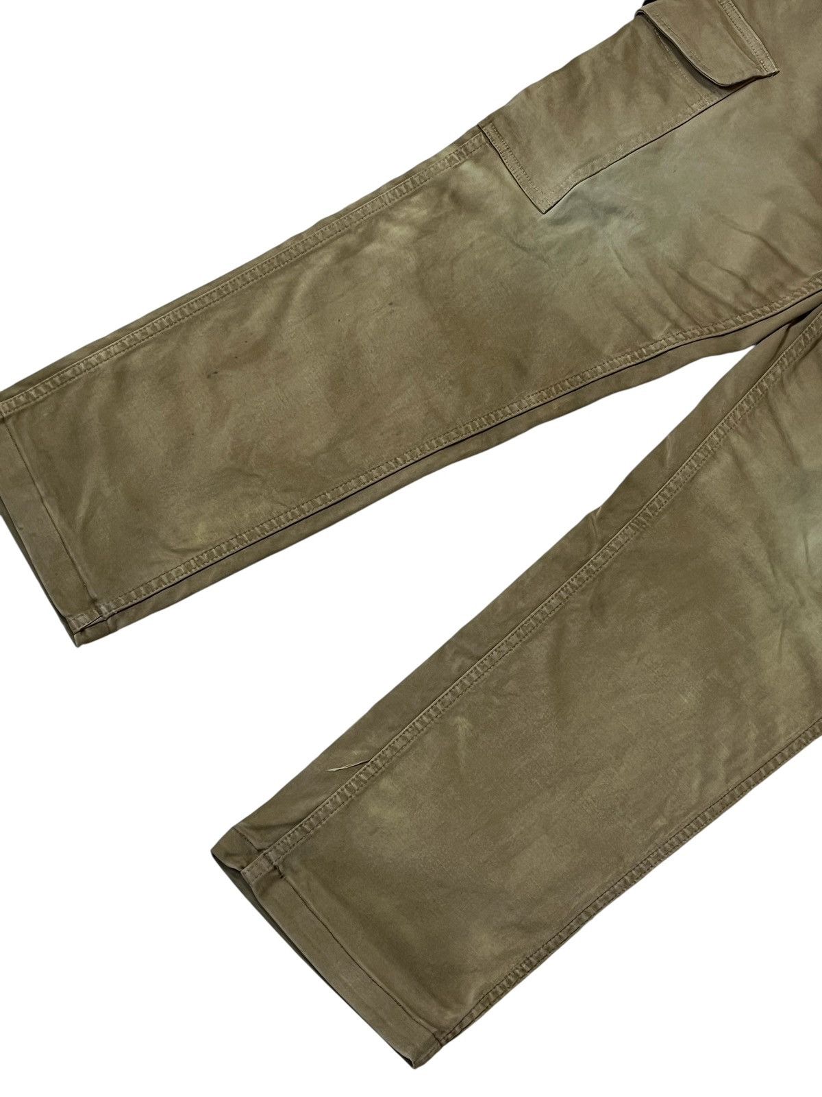 Johnbull Vintage JOHNBULL brown faded baker cargo pants Size US 35 - 4 Thumbnail