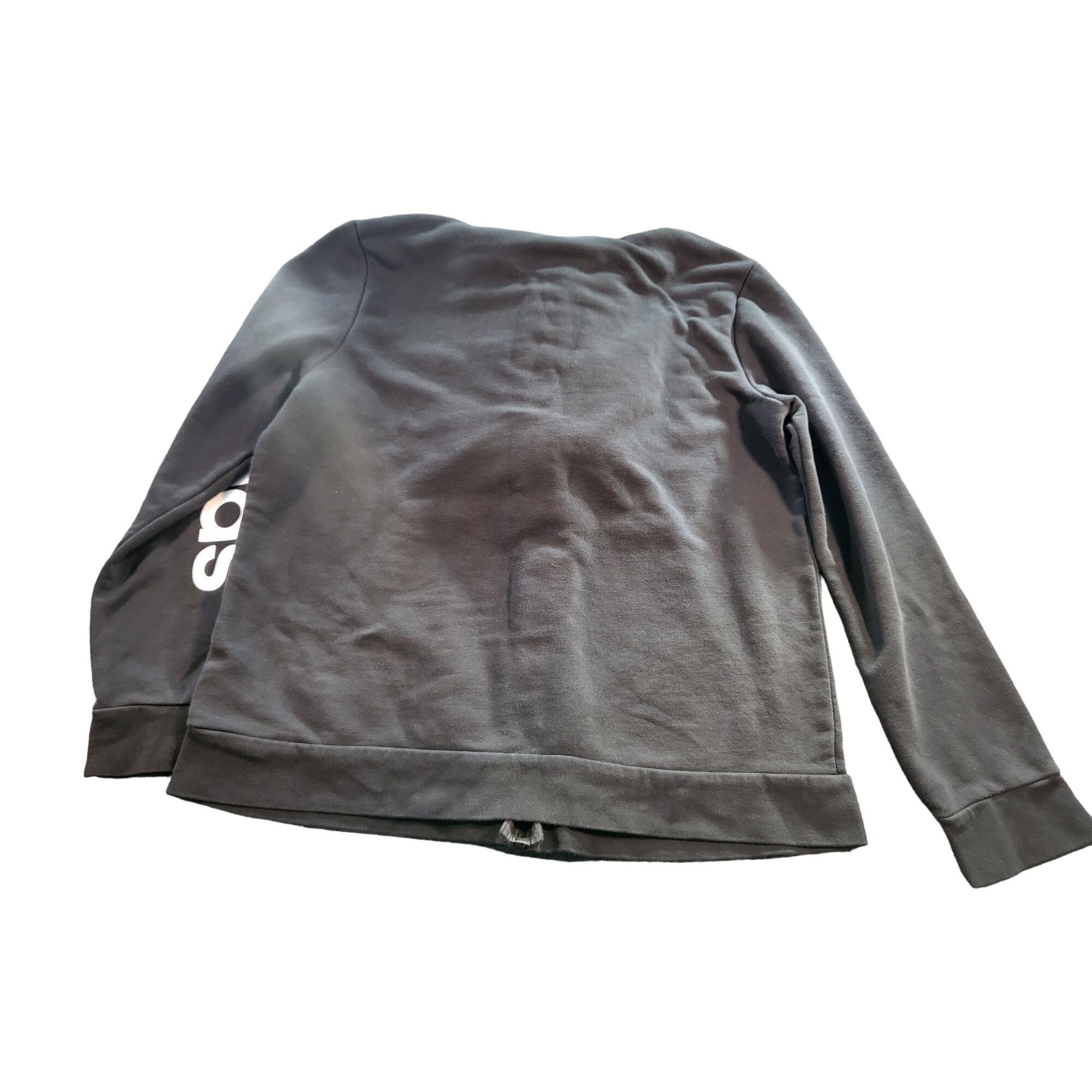 Adidas Adidas Jacket Full Zip Women Sz XXL Black White Hooded Draws Size XXL / US 16-18 / IT 52-54 - 7 Thumbnail