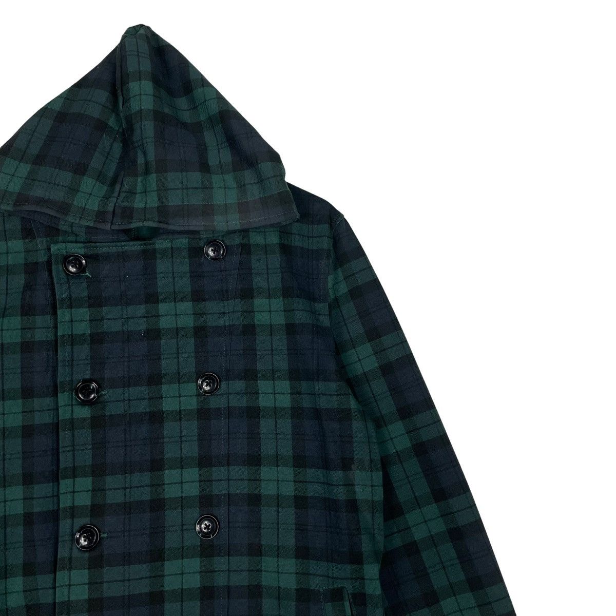 Hysteric Glamour × Japanese Brand × RAGEBLUE 💥RAGEBLUE CHECKED GREEN BLUE HOODIE JACKET Size US M / EU 48-50 / 2 - 6 Thumbnail
