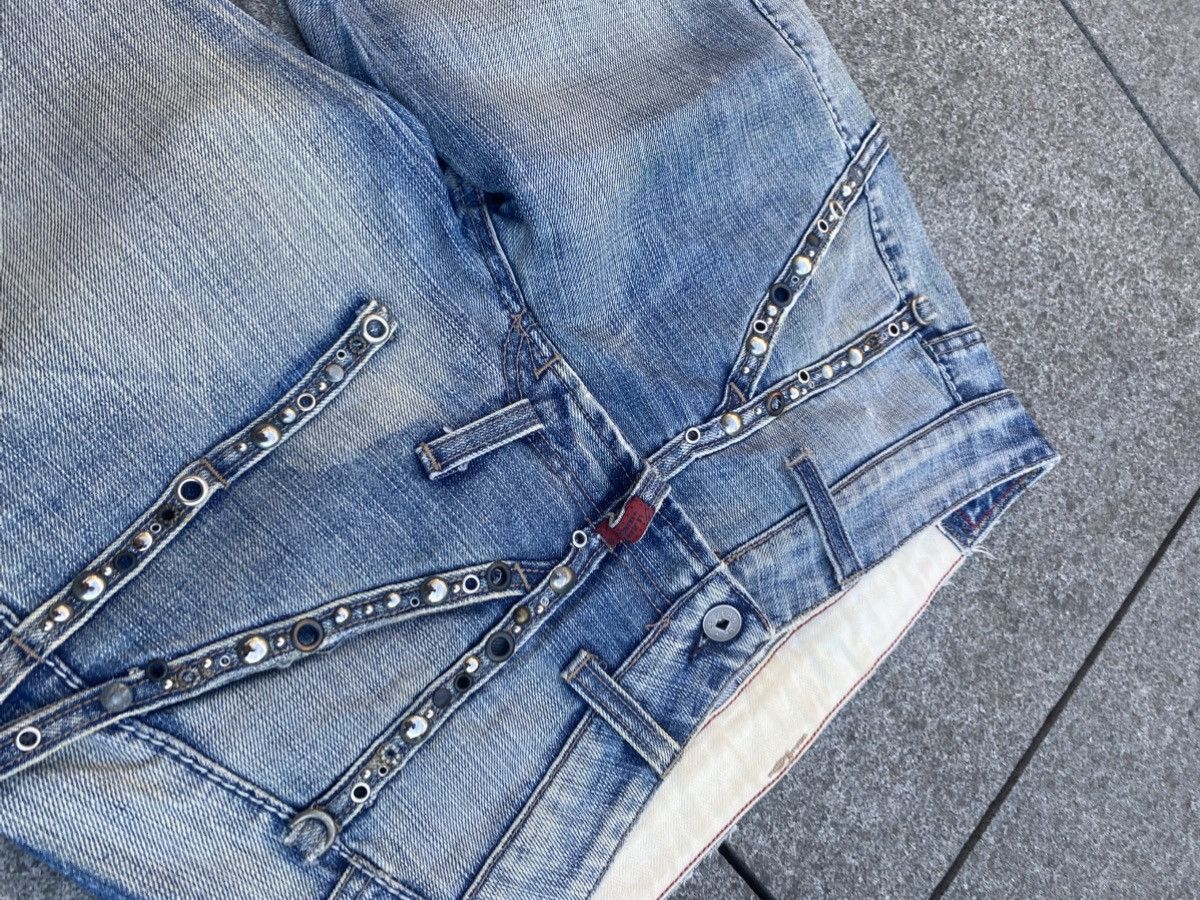 Marithe + Francois Girbaud vintage m+fg distressed low rise jeans Size 27" / US 4 / IT 40 - 5 Thumbnail