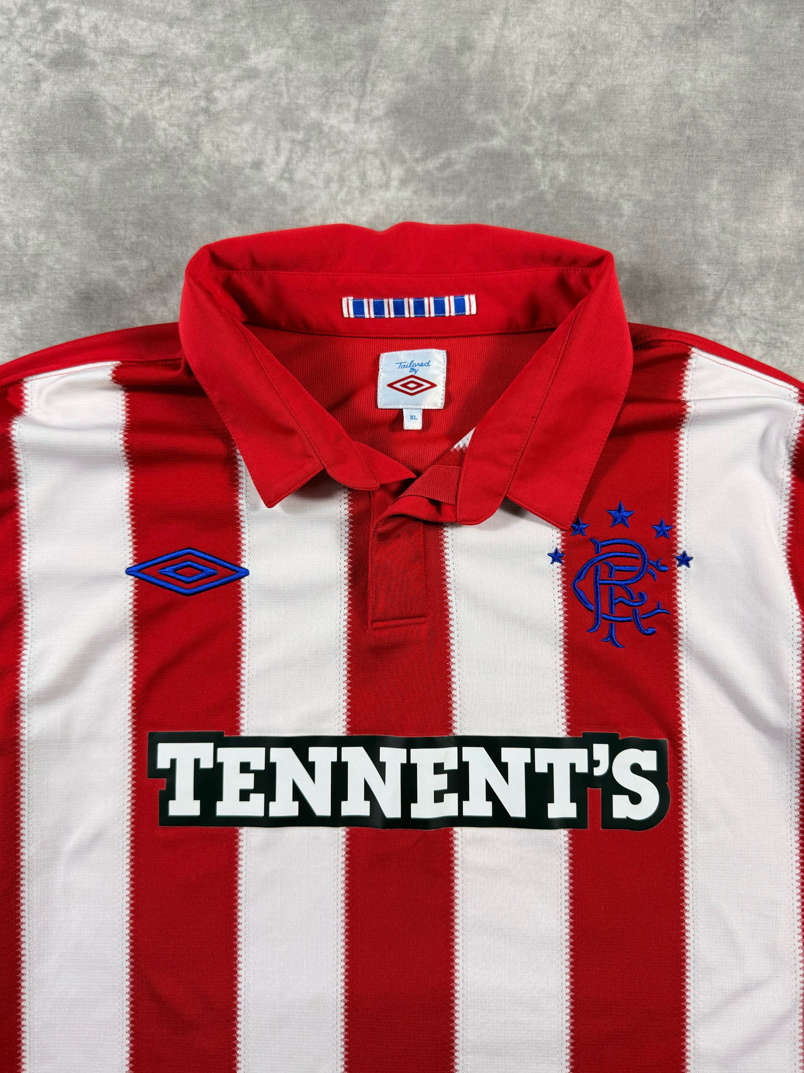 Umbro Rangers FC 2010/11 Home Jersey Umbro Long Sleeve Tennent's Size US XL / EU 56 / 4 - 2 Thumbnail