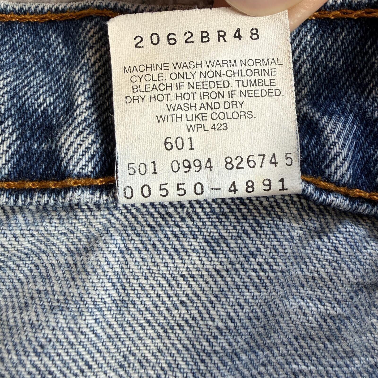 Levi's Vintage Levis 550 Relaxed Fit Tapered Leg Jeans USA 40x30 Size US 40 / EU 56 - 7 Thumbnail