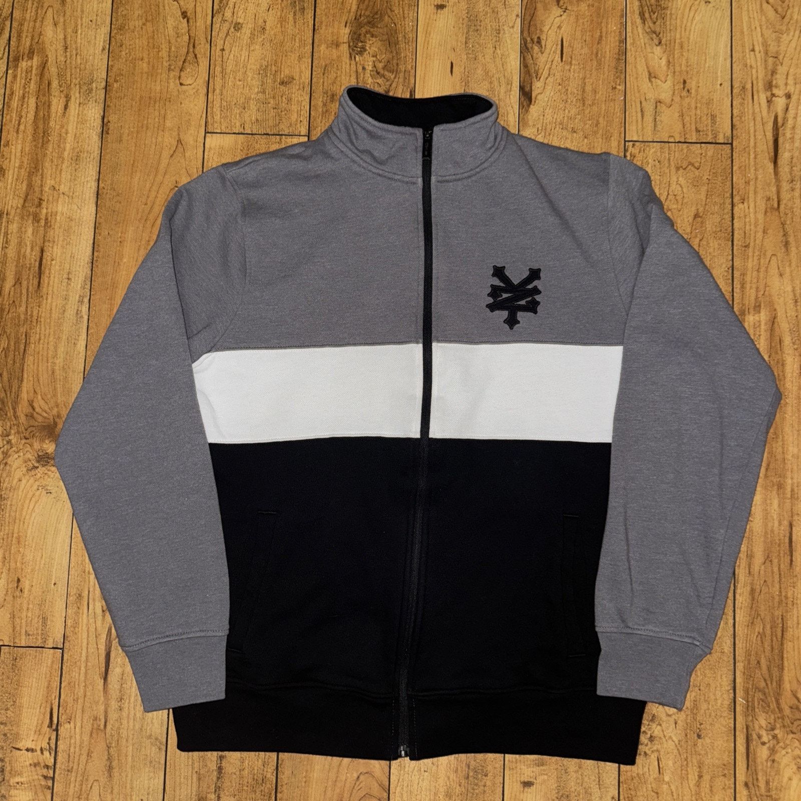 90s 00s ZOO YORK フェードパーカー　スケーター　Y2K OLD Y2K 2000's Men's Vintage Zoo York Track Suit Zip Up Sweater Navy M